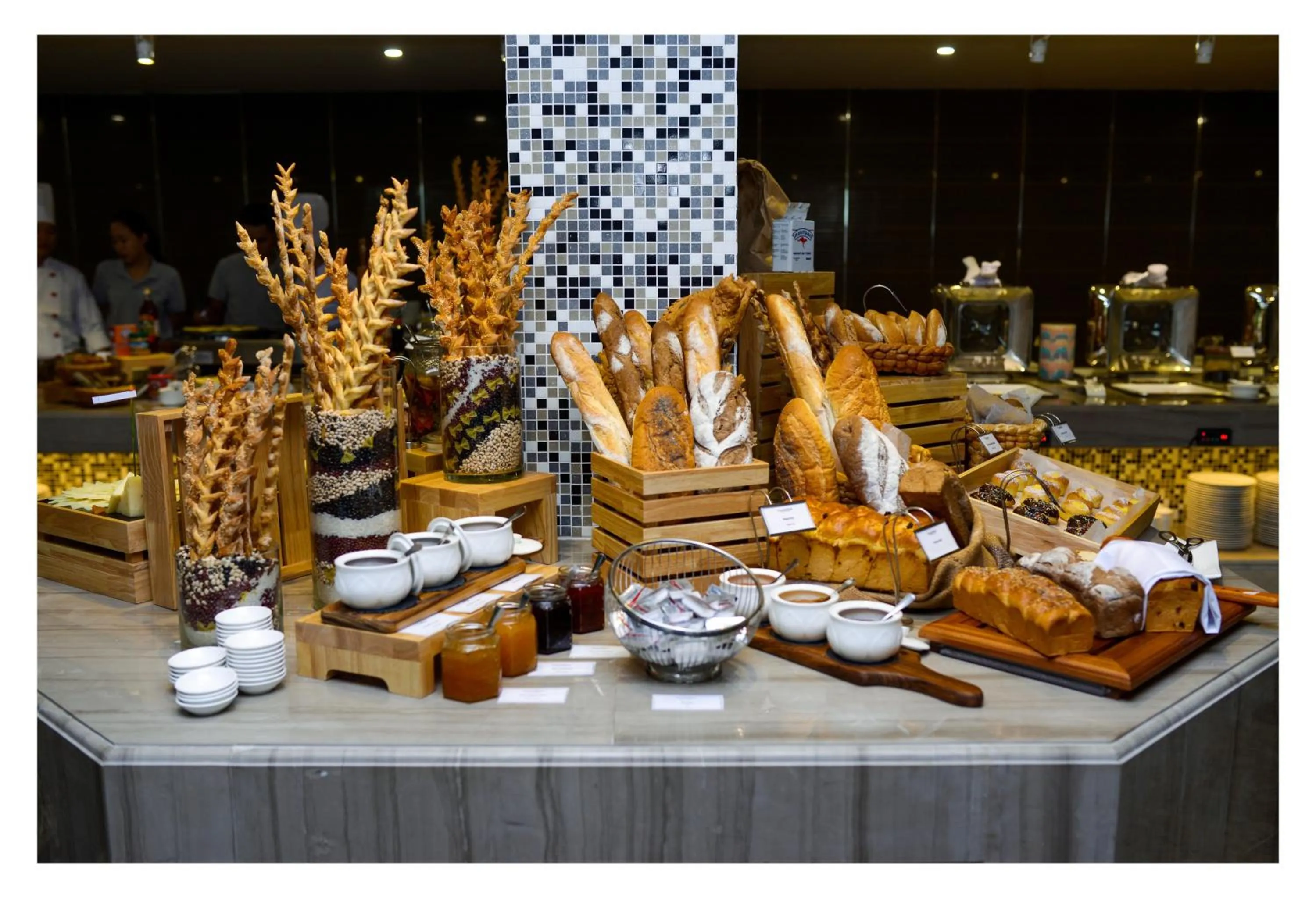 Buffet breakfast in The Mira Central Park Hotel