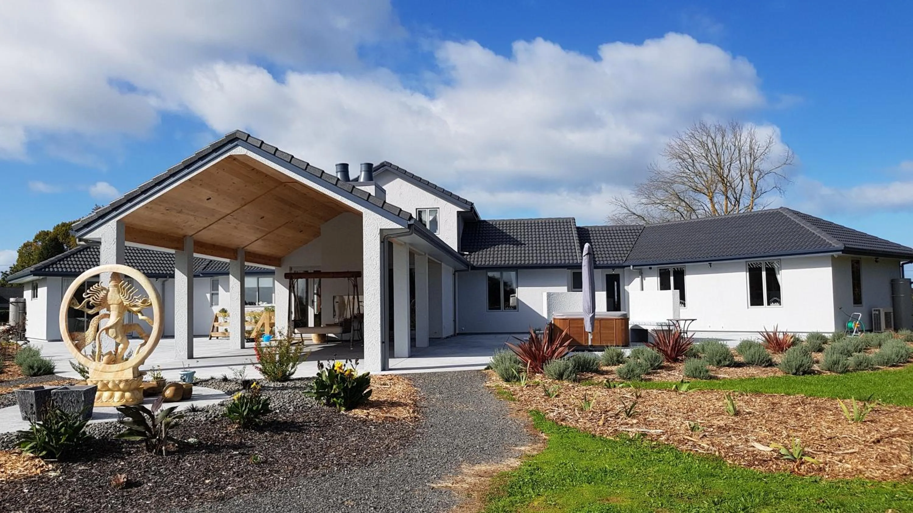 Patio in Bruntwoodlodge