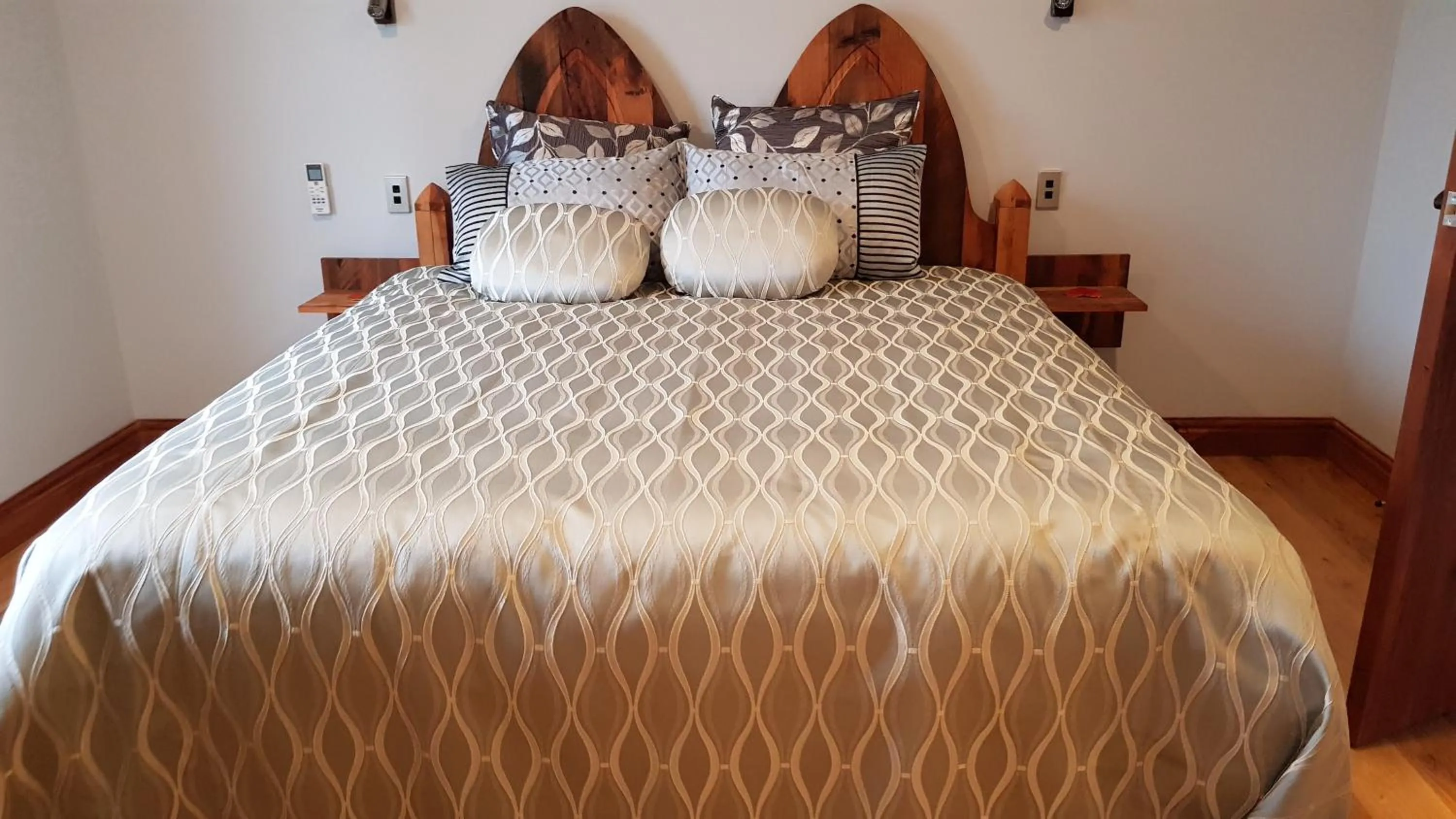 Bed in Bruntwoodlodge
