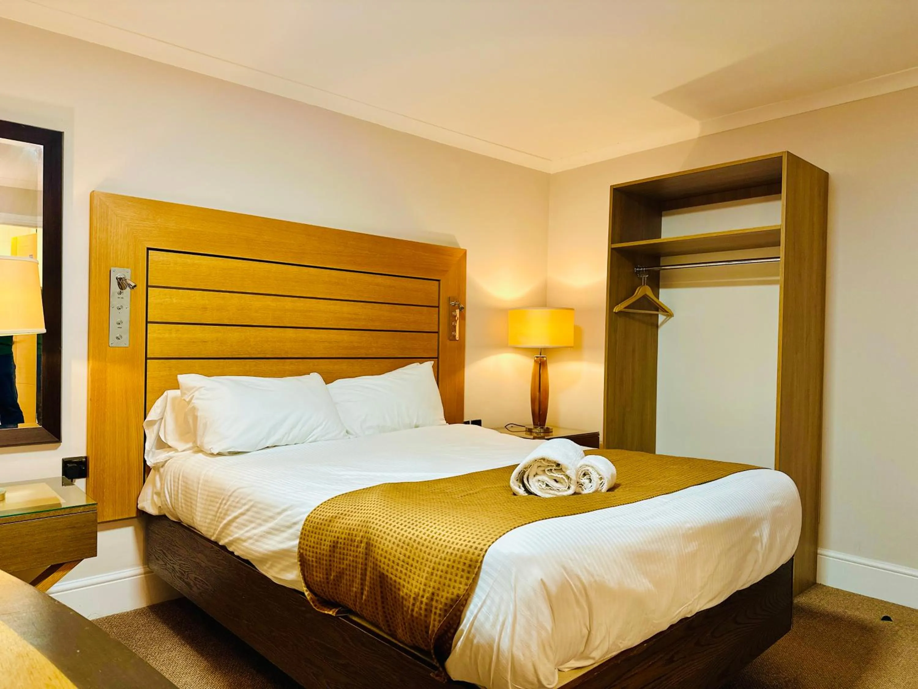 Bedroom, Bed in Crown Hotel - Stone, Near Stoke-On-Trent by OYO