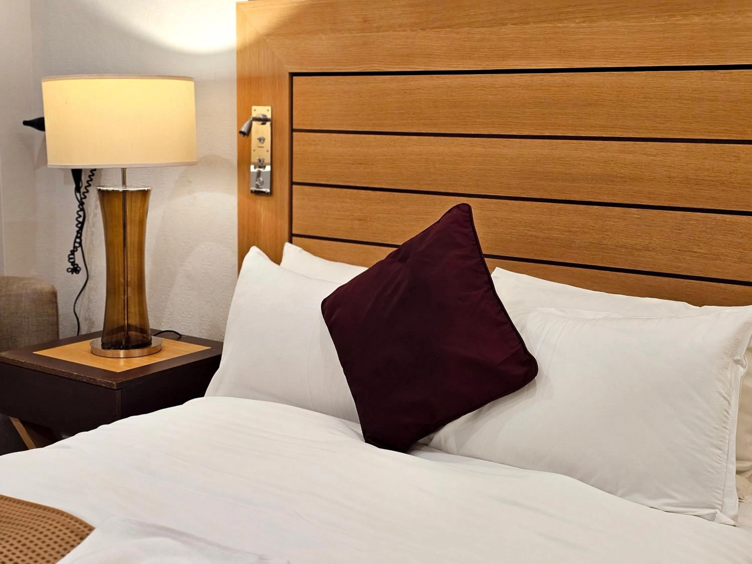 Bed in Crown Hotel Stone