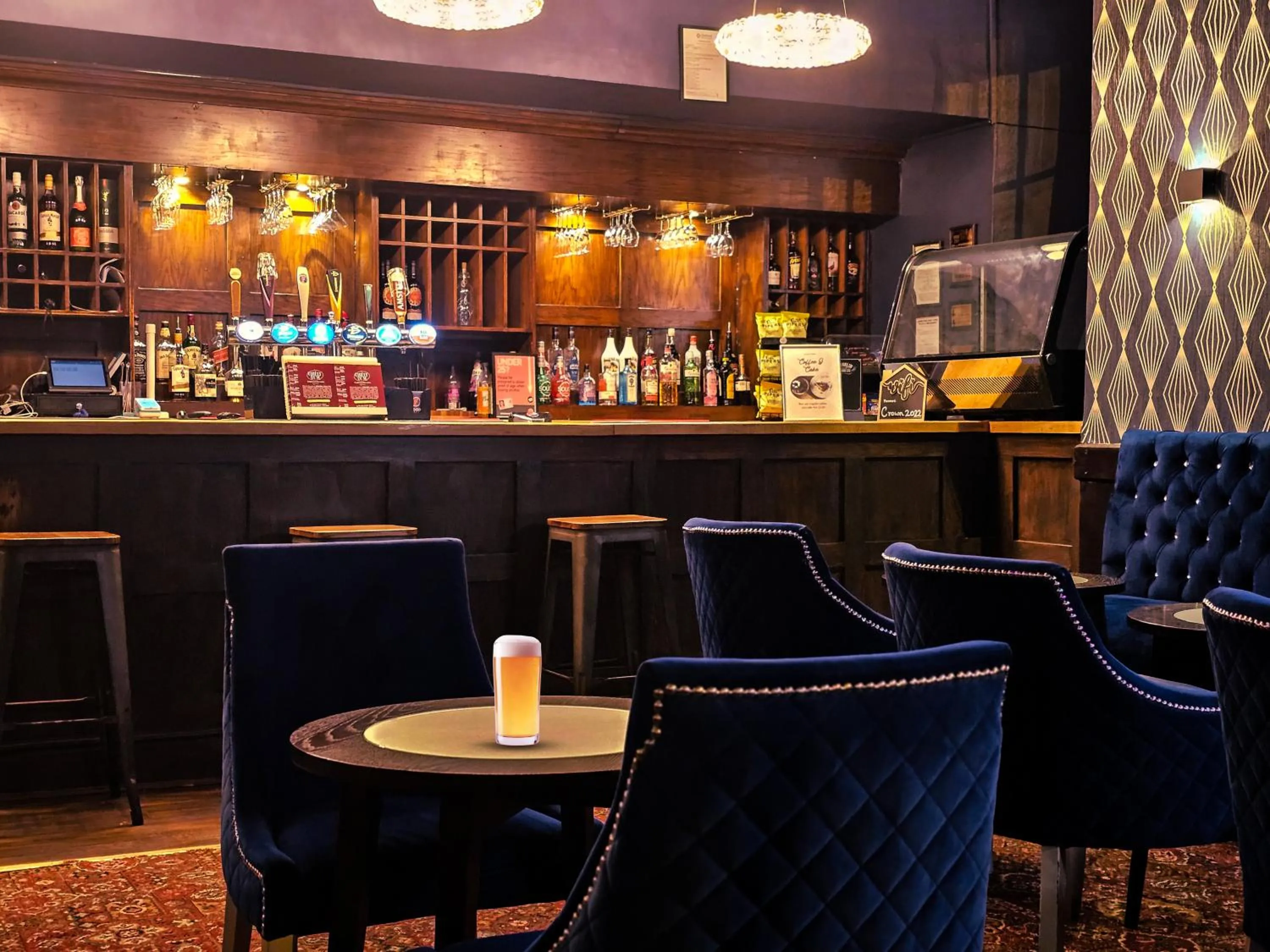 Drinks in Crown Hotel Stone