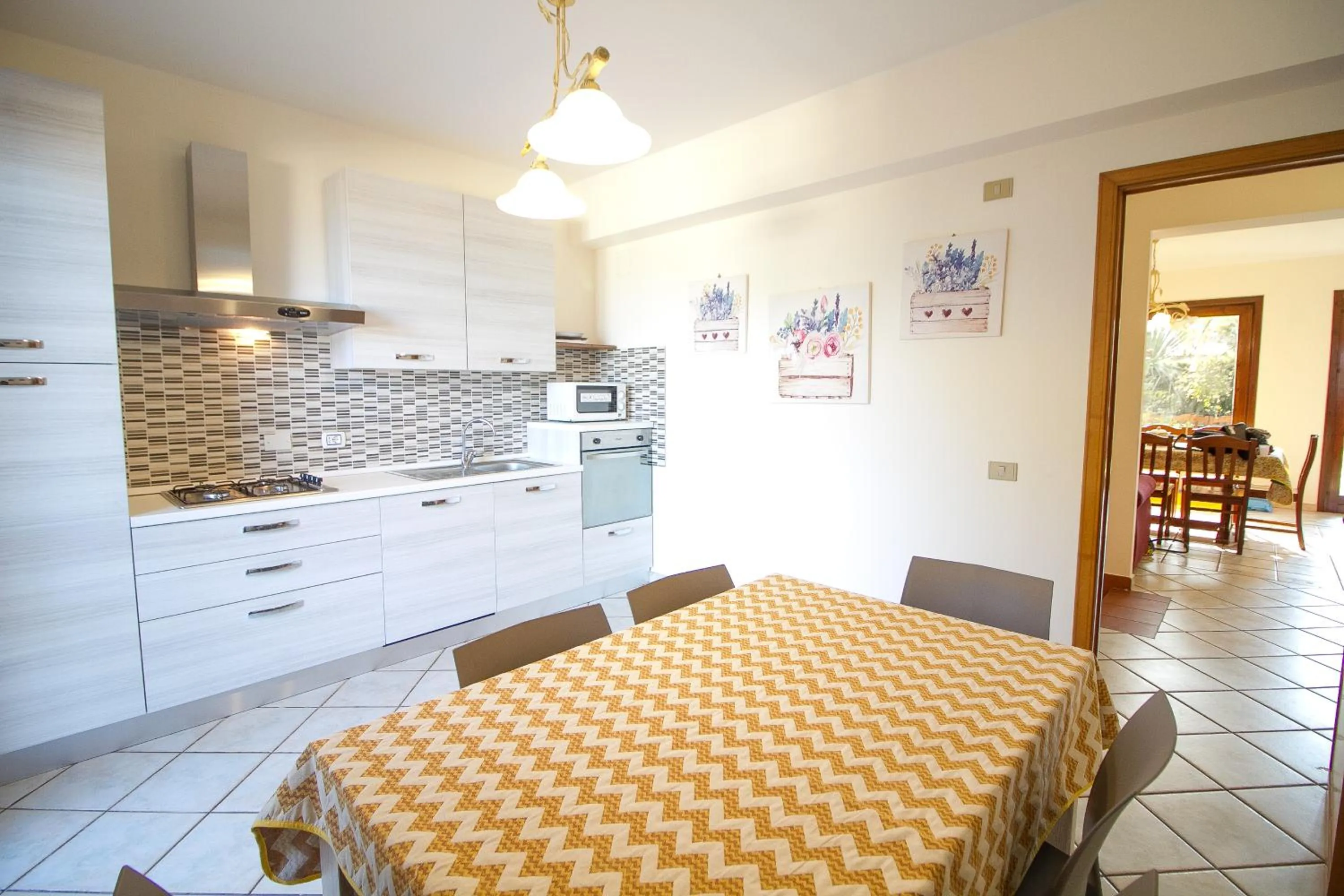 Kitchen or kitchenette in Etna Villa Alba Chiara