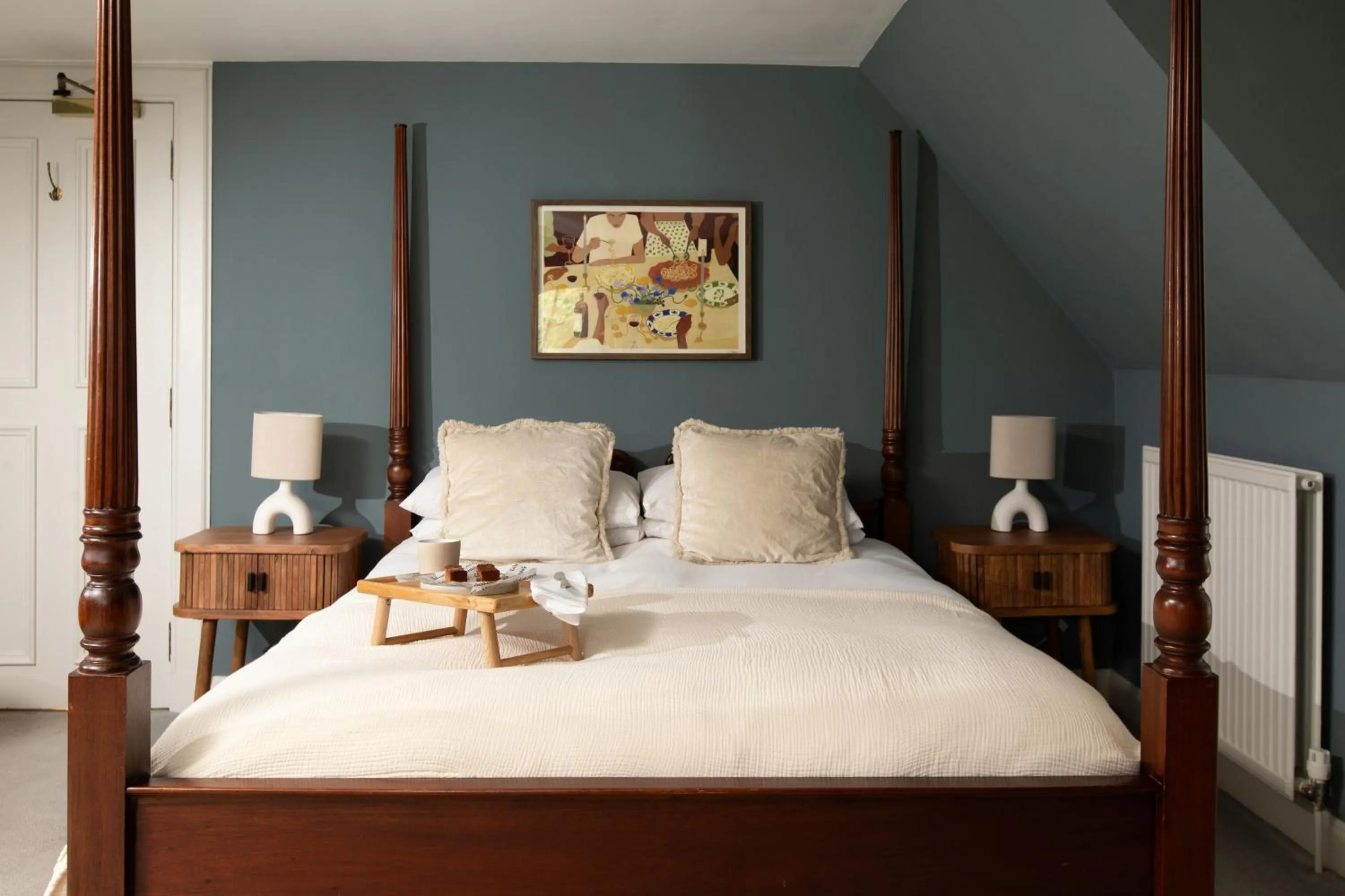 Bed in Celentano's Restaurant with Rooms