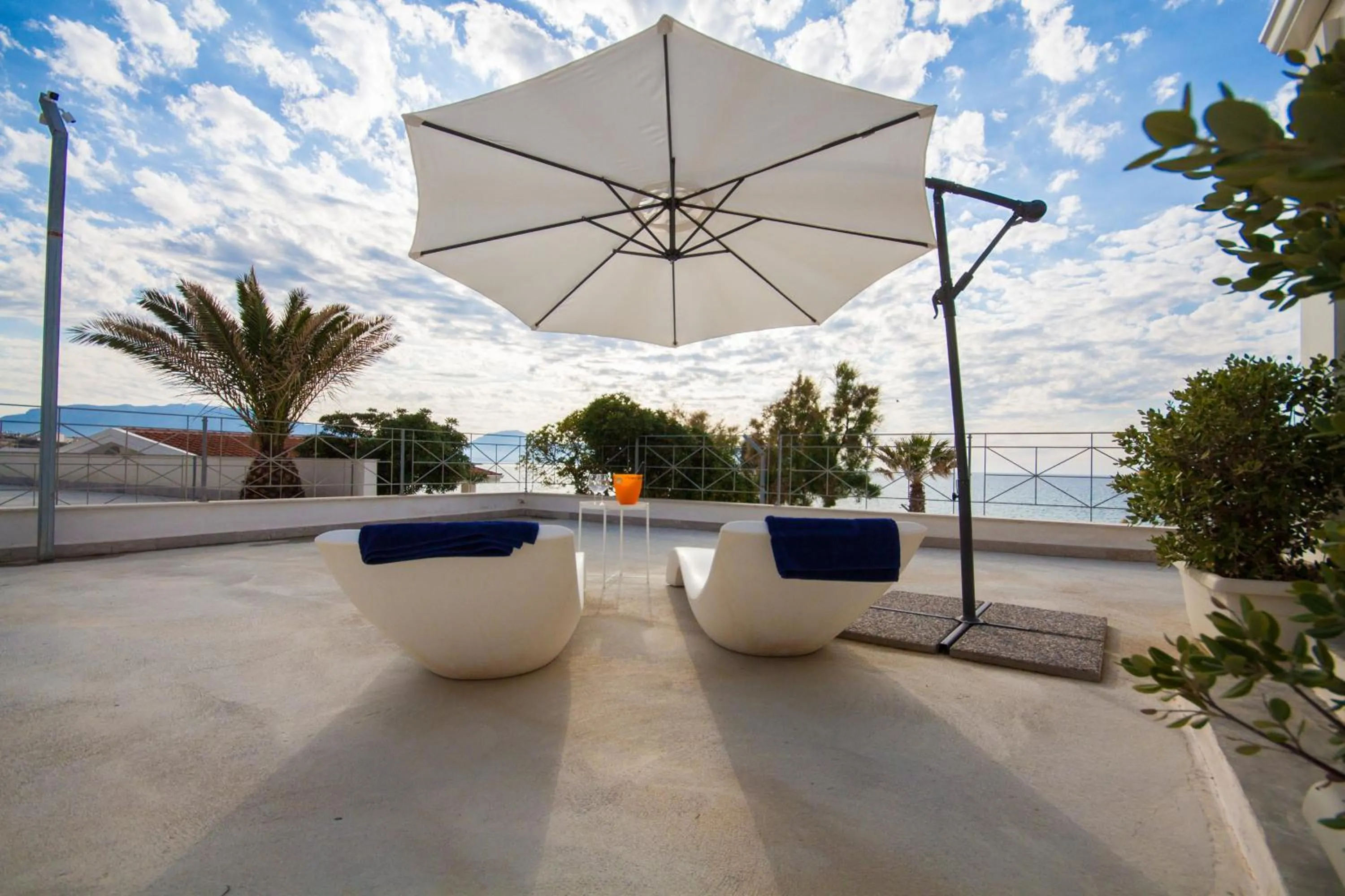 Patio in Marina Beach Resort by Le Dhome Sicily