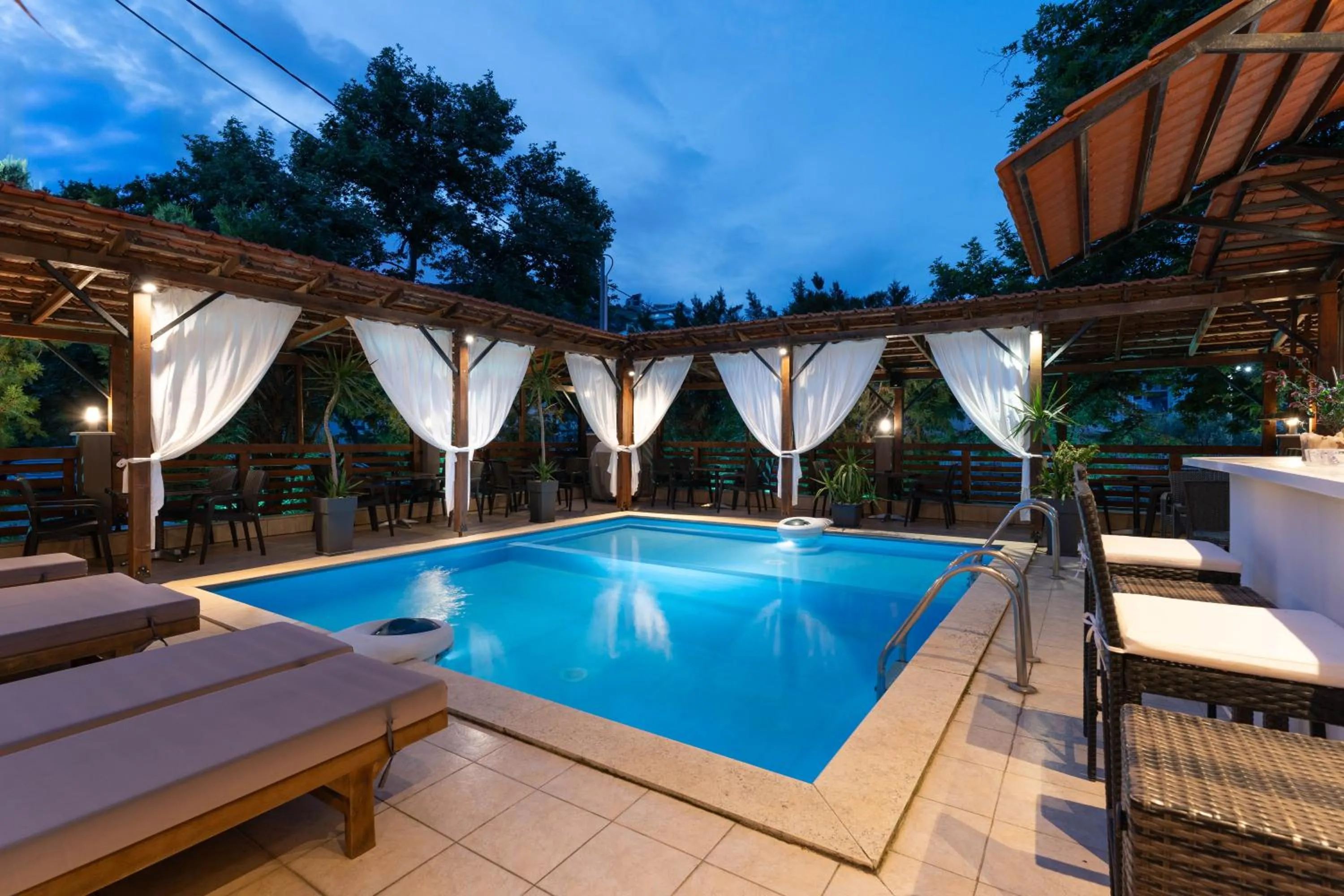 Pool view in Kipos Resort