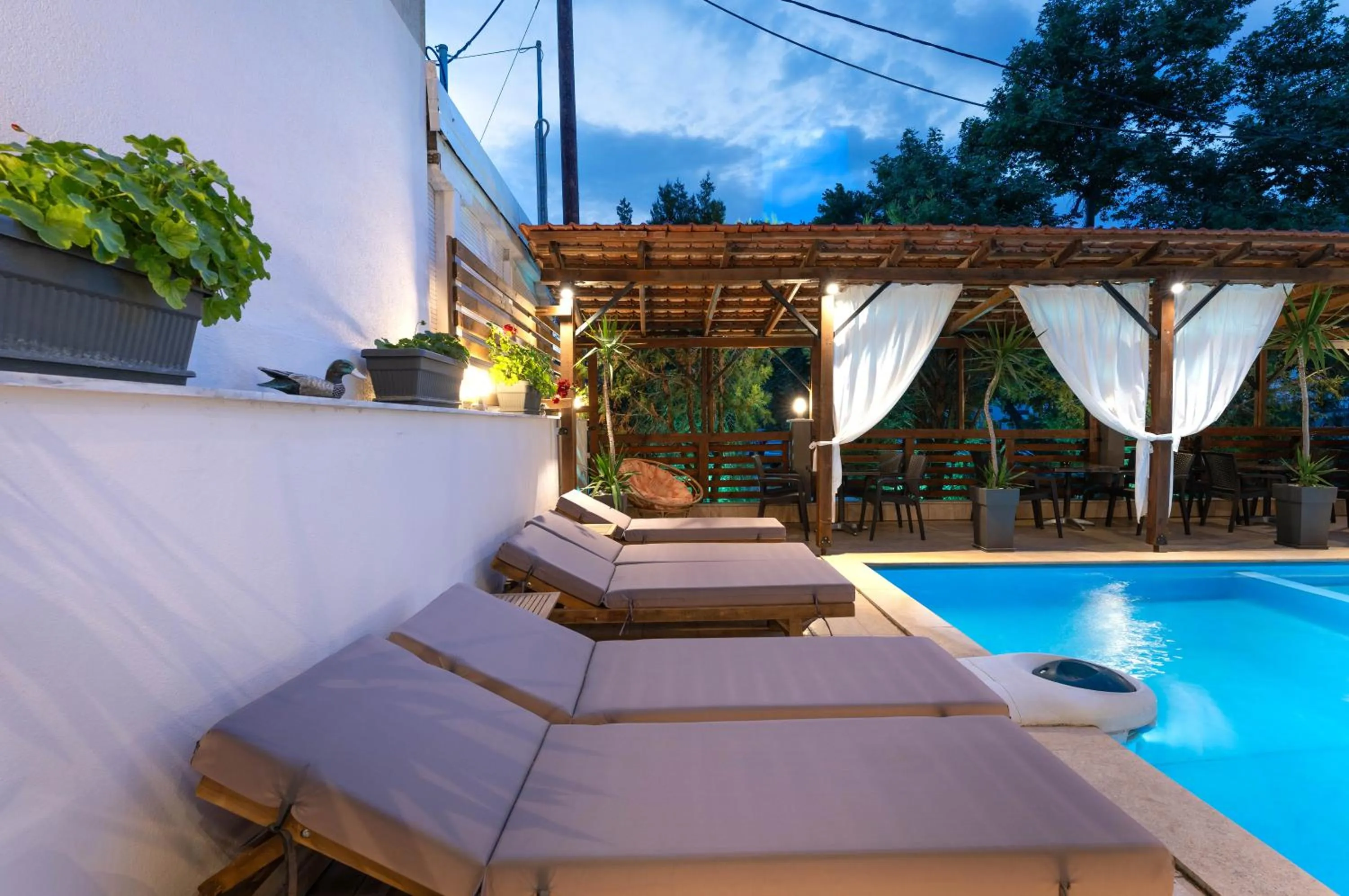 Pool view in Kipos Resort