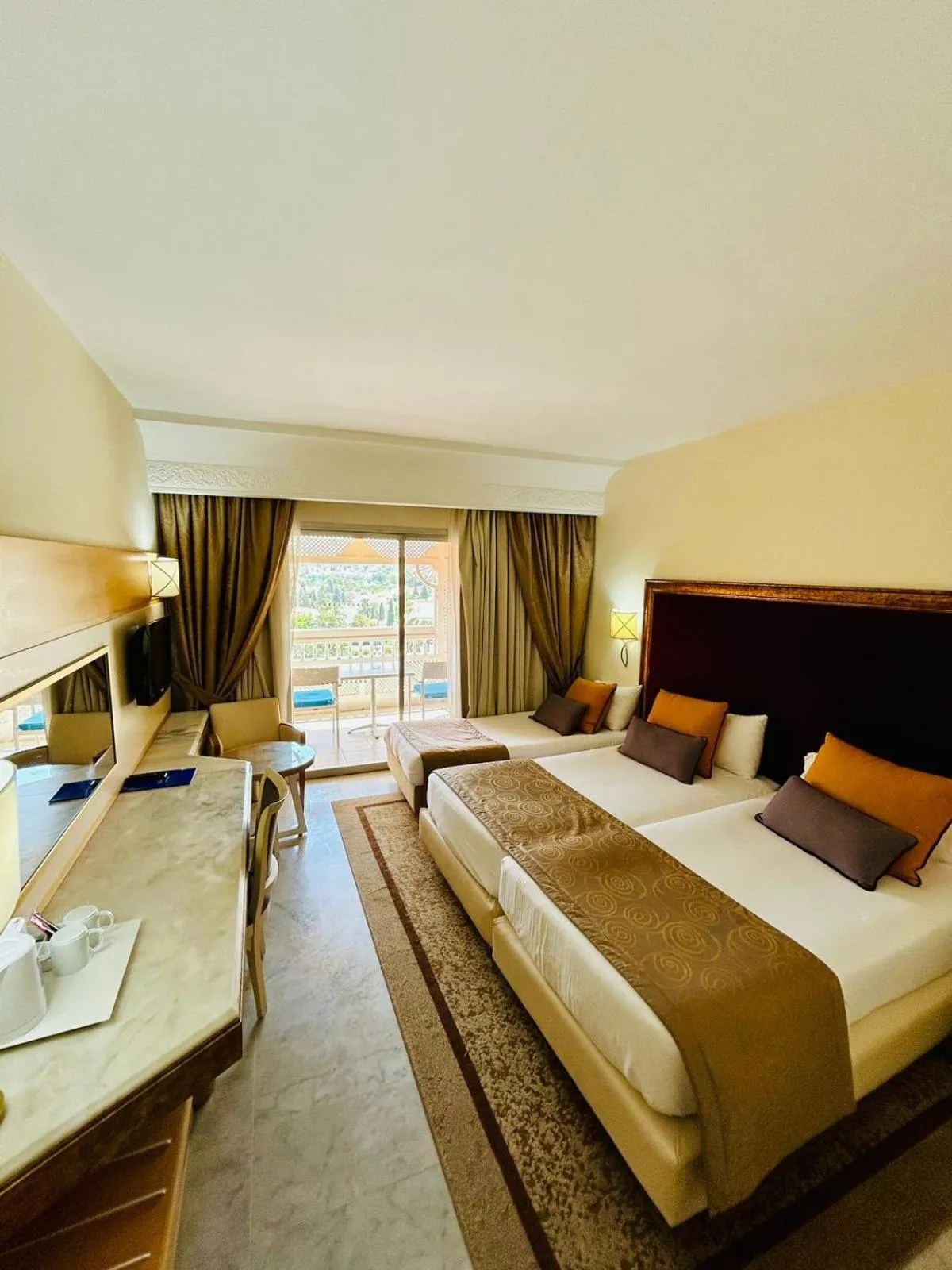 Bed in Marhaba Palace