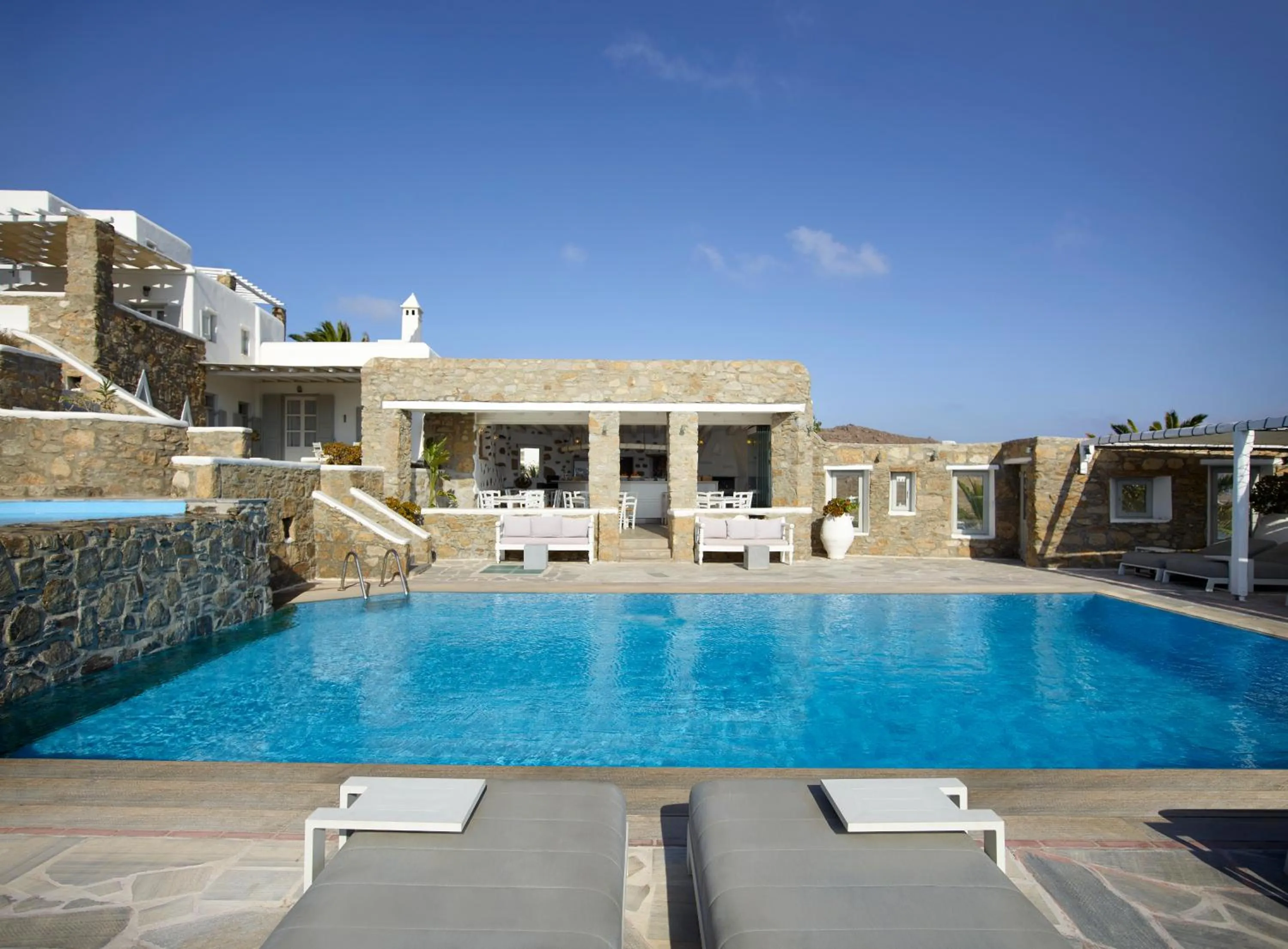 Lounge or bar in Kallos of Mykonos - previous Leonis Summer Houses