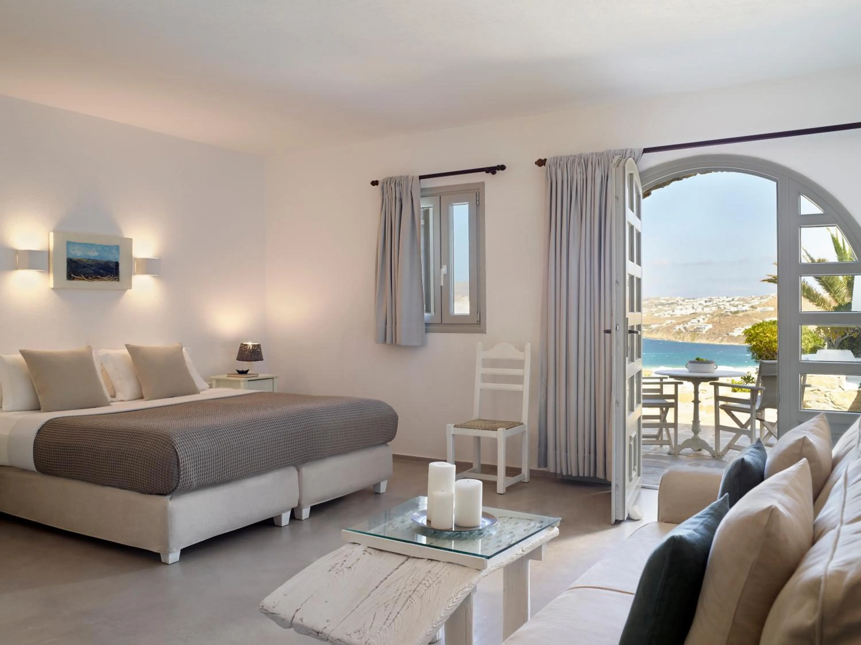 Balcony/Terrace in Kallos of Mykonos - previous Leonis Summer Houses