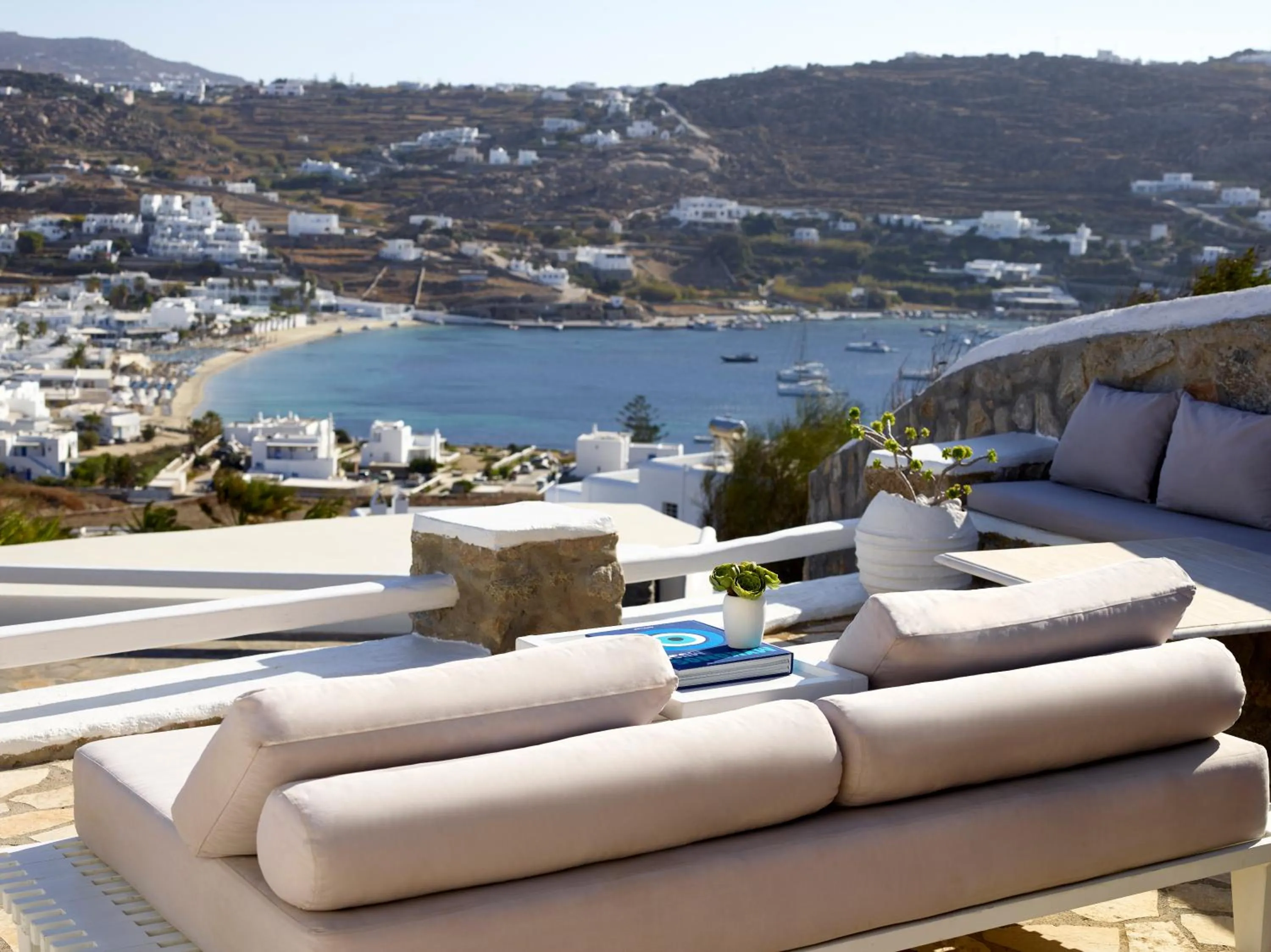 Balcony/Terrace in Kallos of Mykonos - previous Leonis Summer Houses