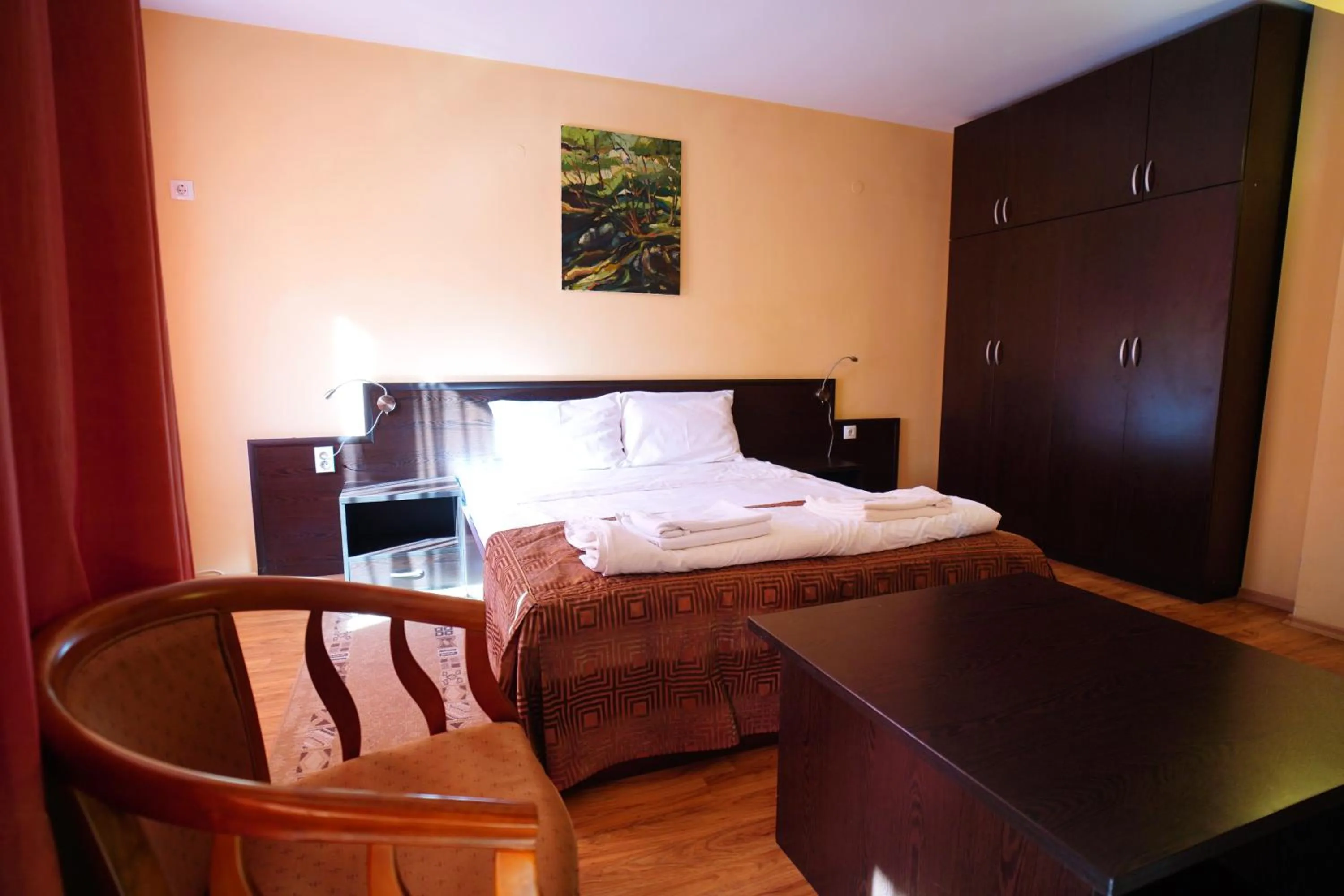 Bed in Family Art-Hotel Zora