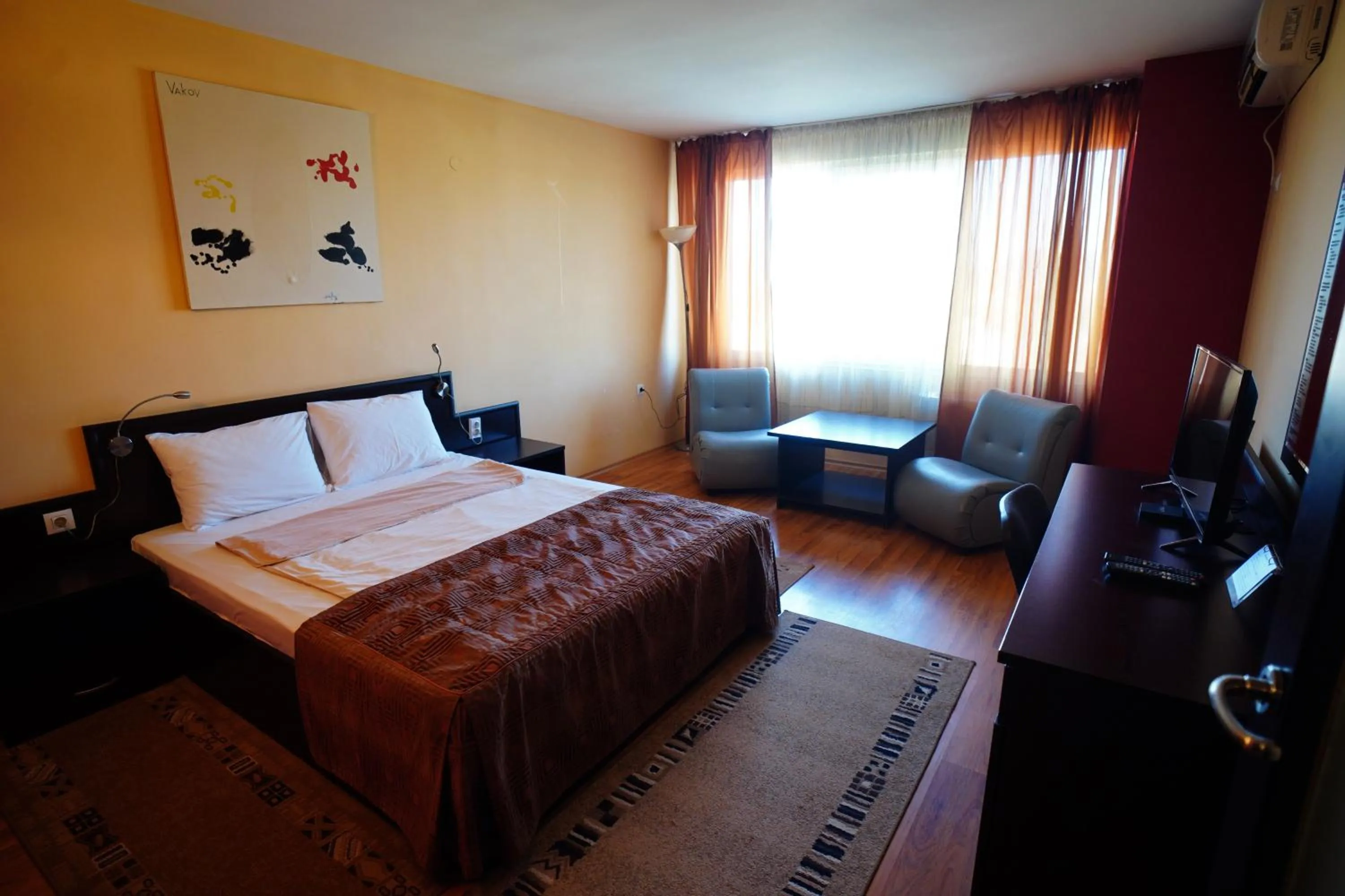 Bed in Family Art-Hotel Zora