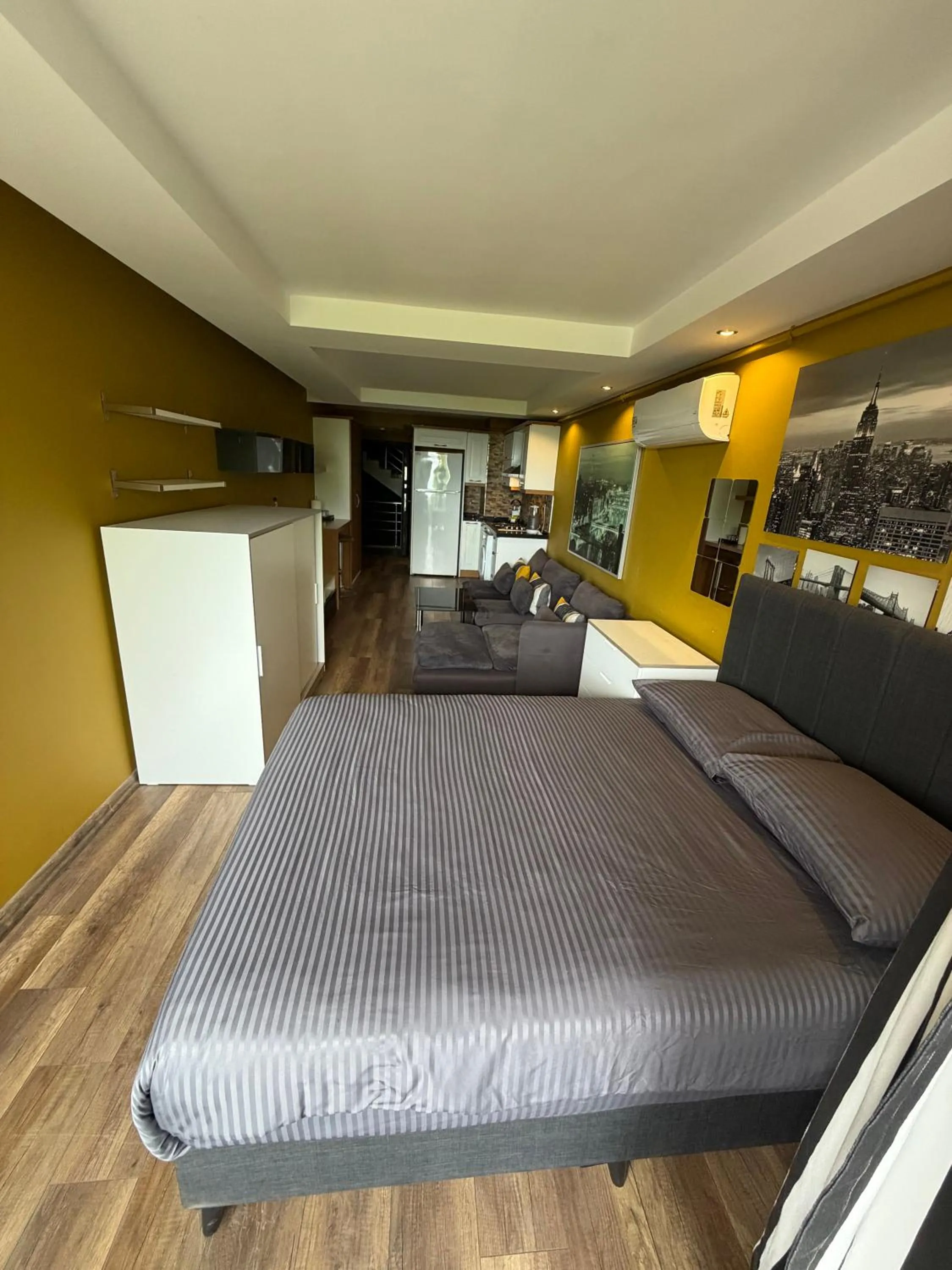 Bed in Deluxe Beach Residence