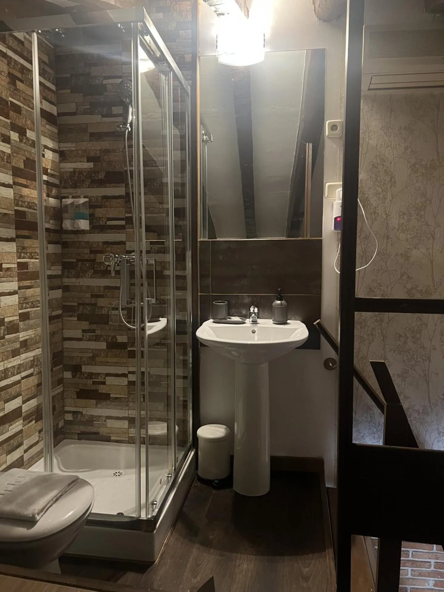 Toilet in Hostal Central Palace Madrid