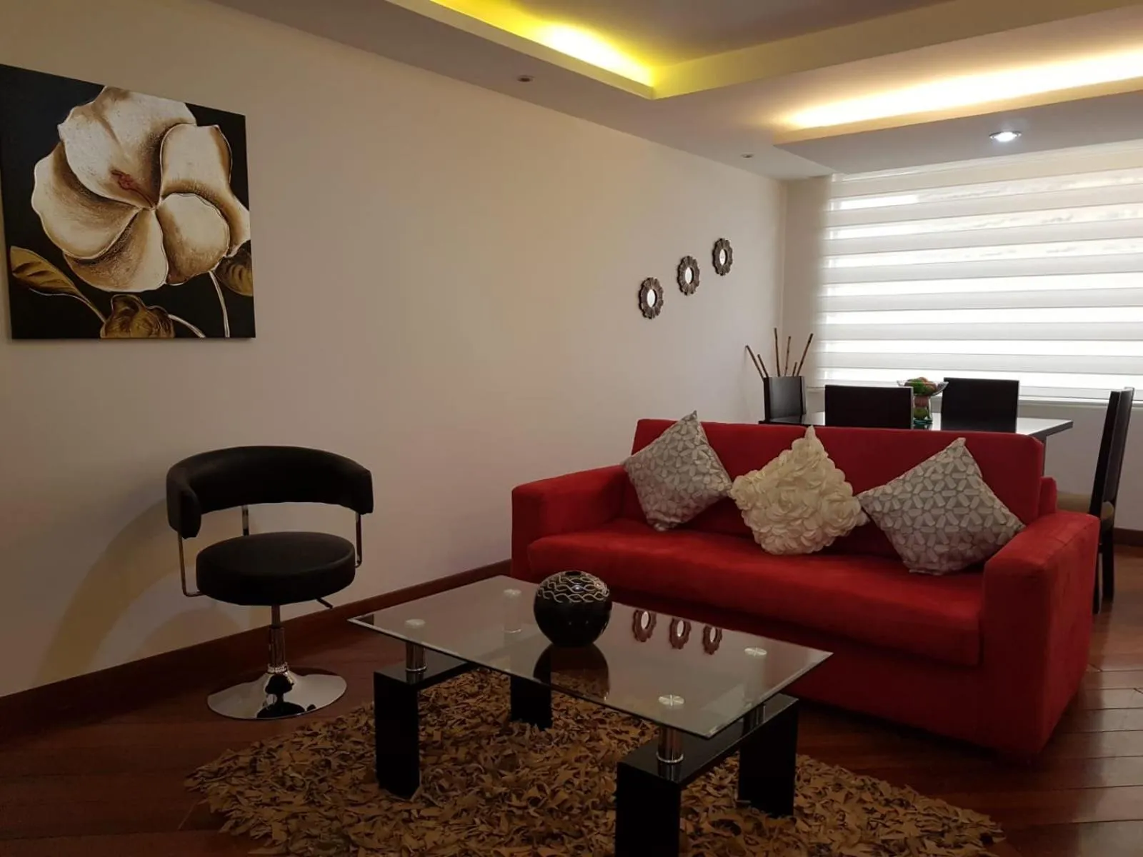 Living room in BlueZone Apartments