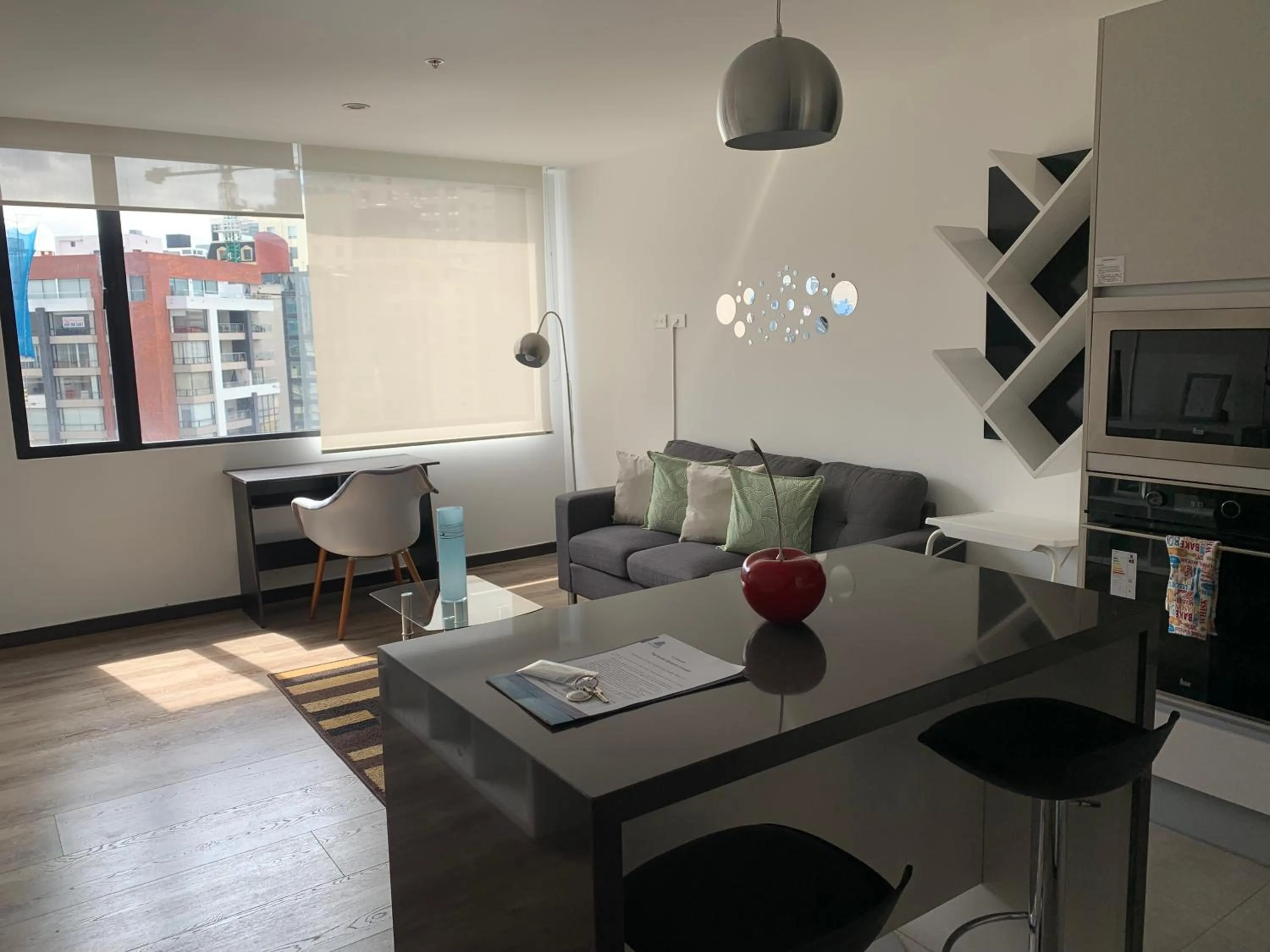 Living room in BlueZone Apartments