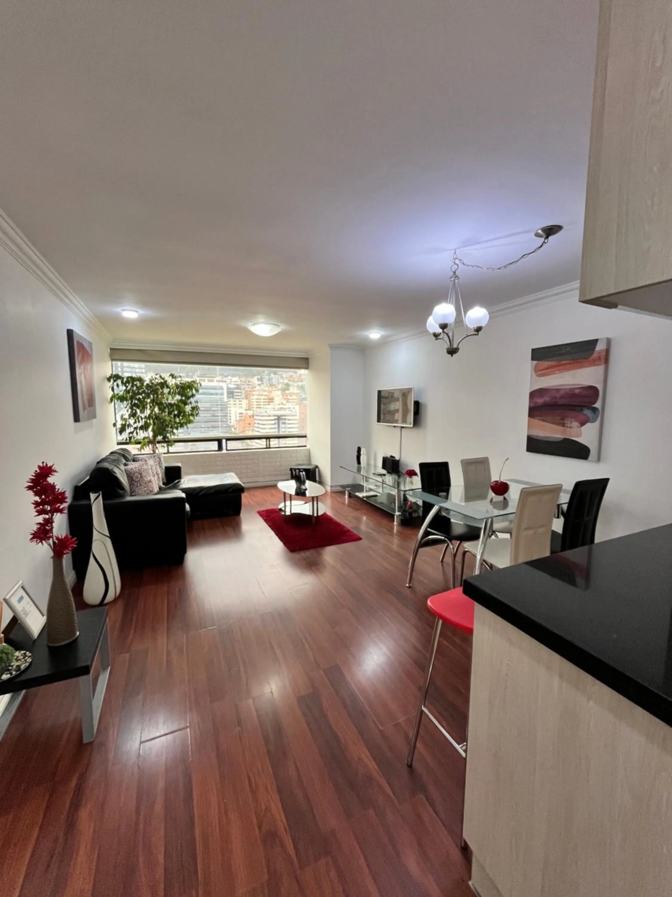 Living room in BlueZone Apartments