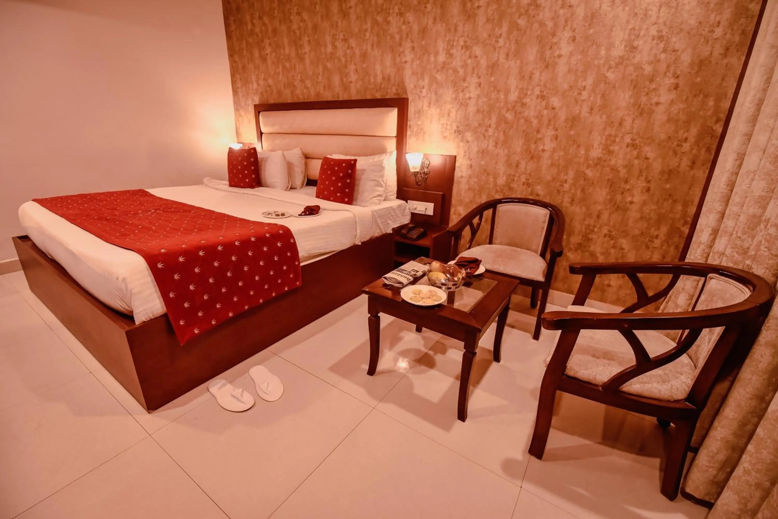 Bedroom, Bed in Konark Grand Hotel
