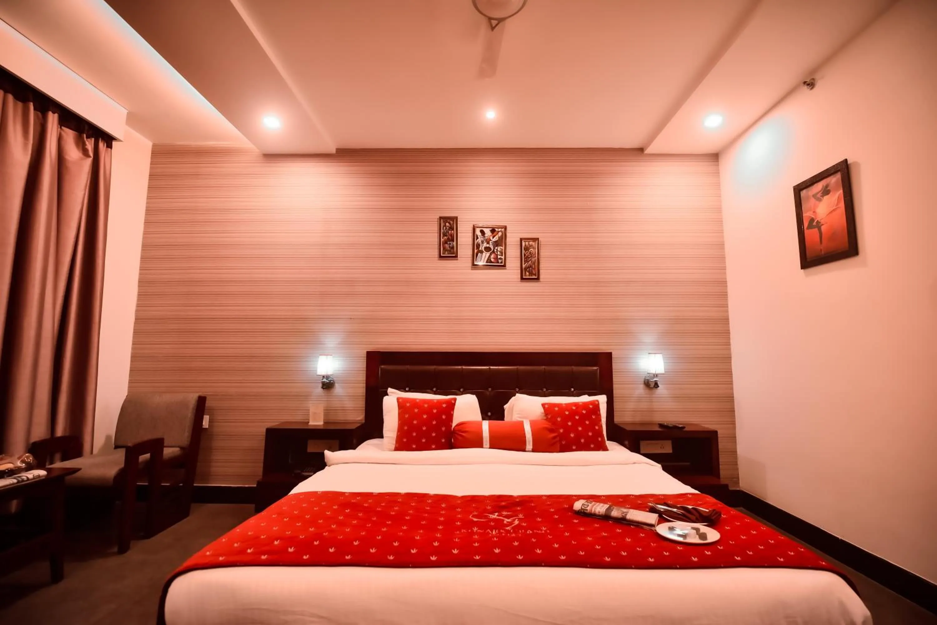 Bed in Konark Grand Hotel