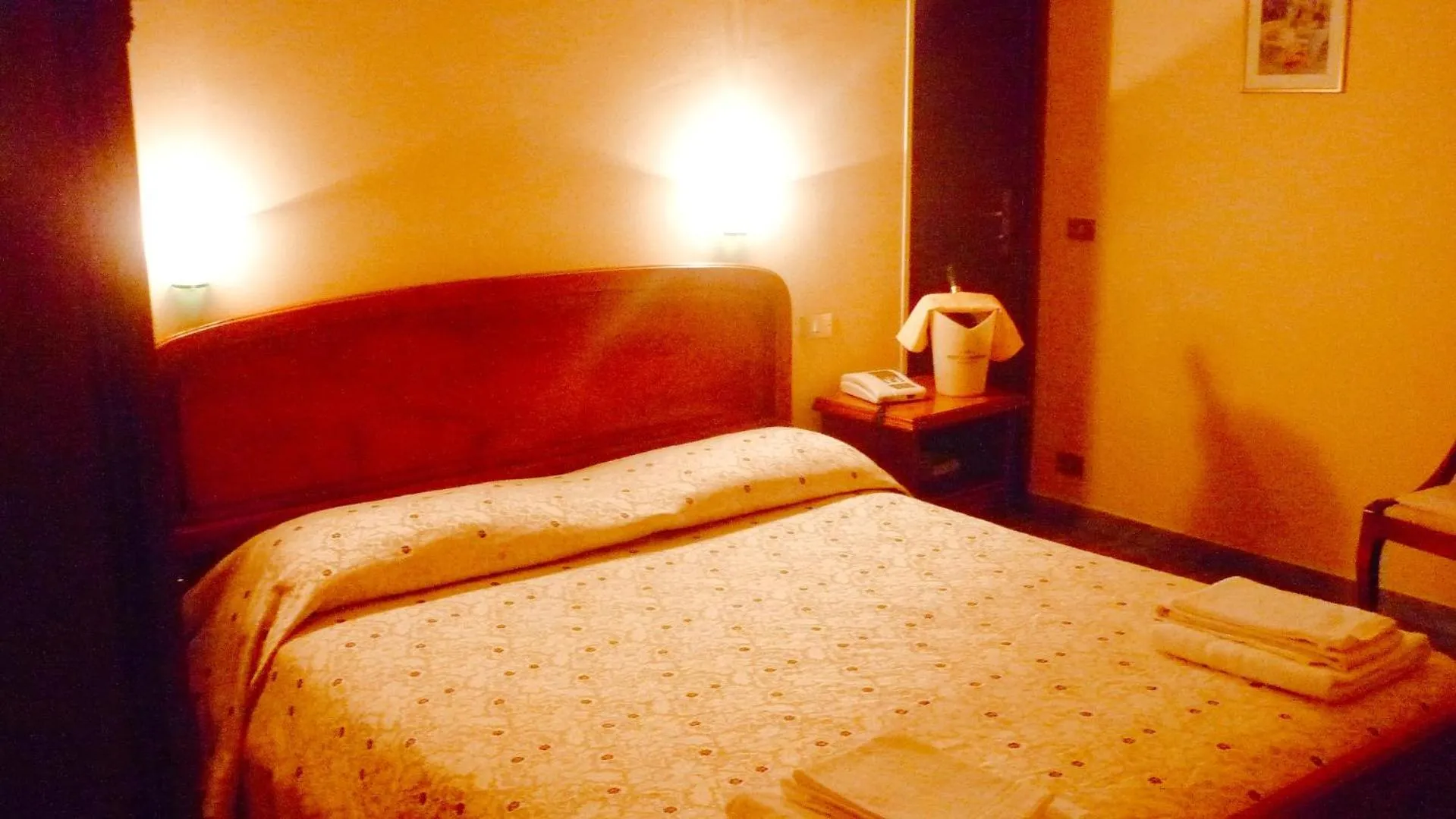 Bedroom, Bed in PARADISO Hotel Ristorante