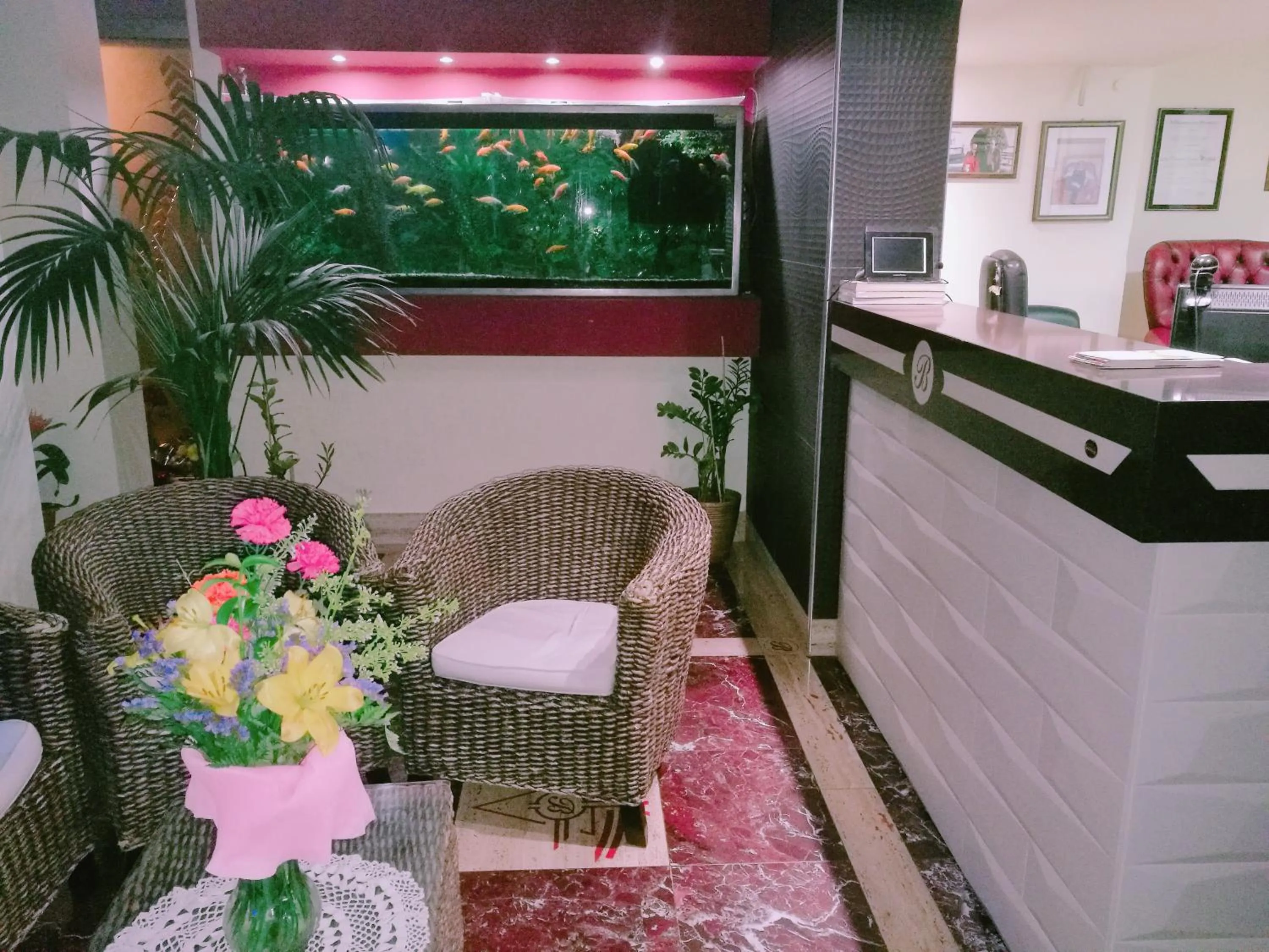 Lobby or reception in PARADISO Hotel Ristorante