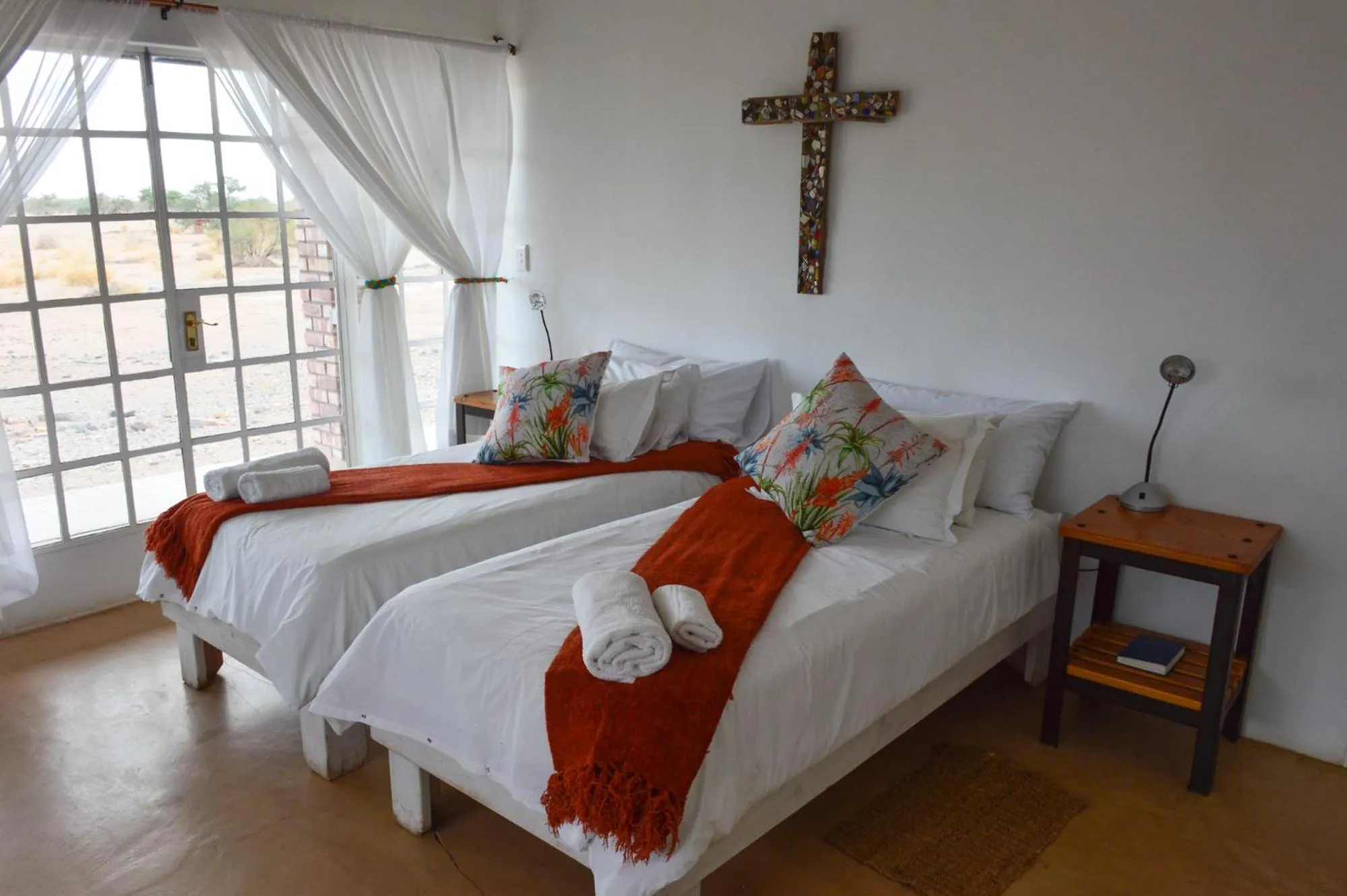 Bed in Alte Kalkoefen Lodge