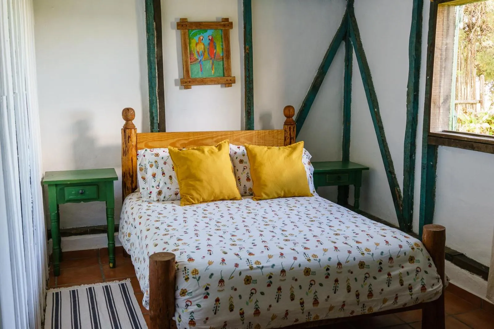 Bed in Villa Pajon Eco Lodge
