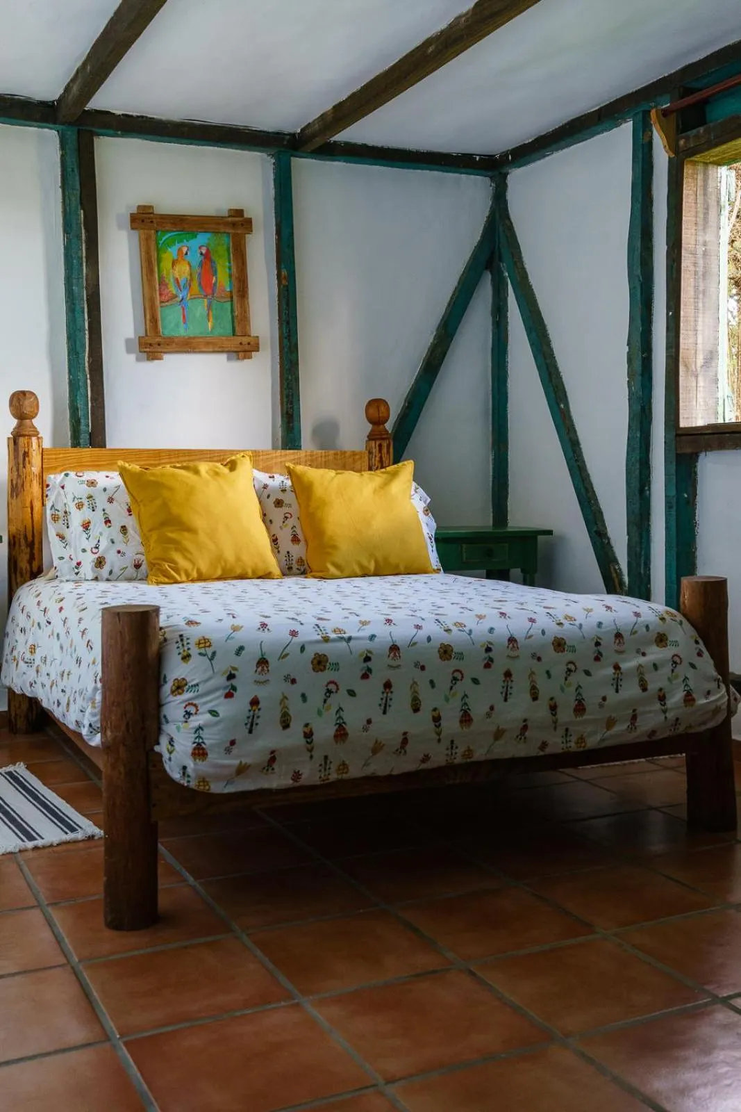 Bed in Villa Pajon Eco Lodge