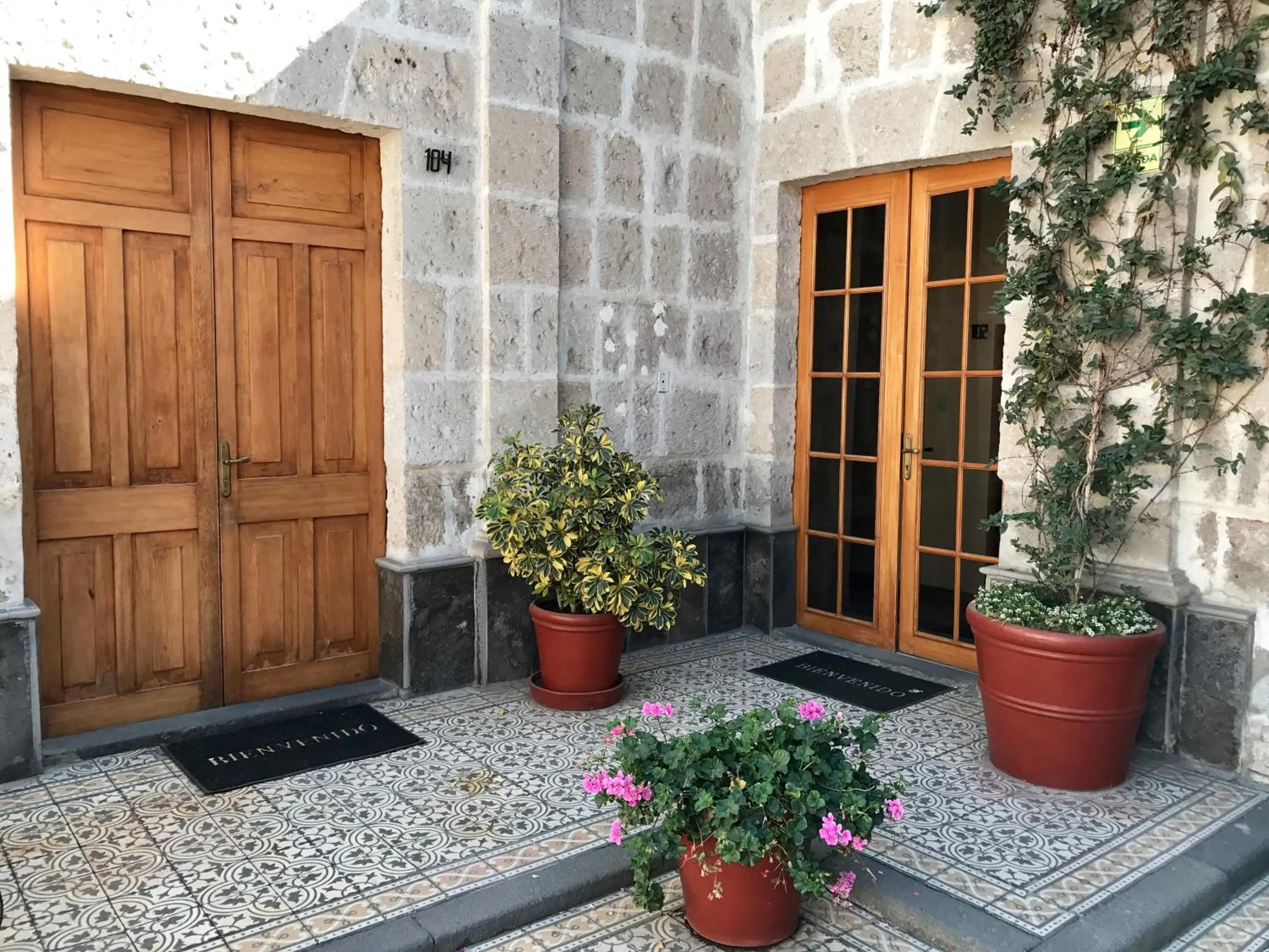 Patio in Hotel Casona Solar
