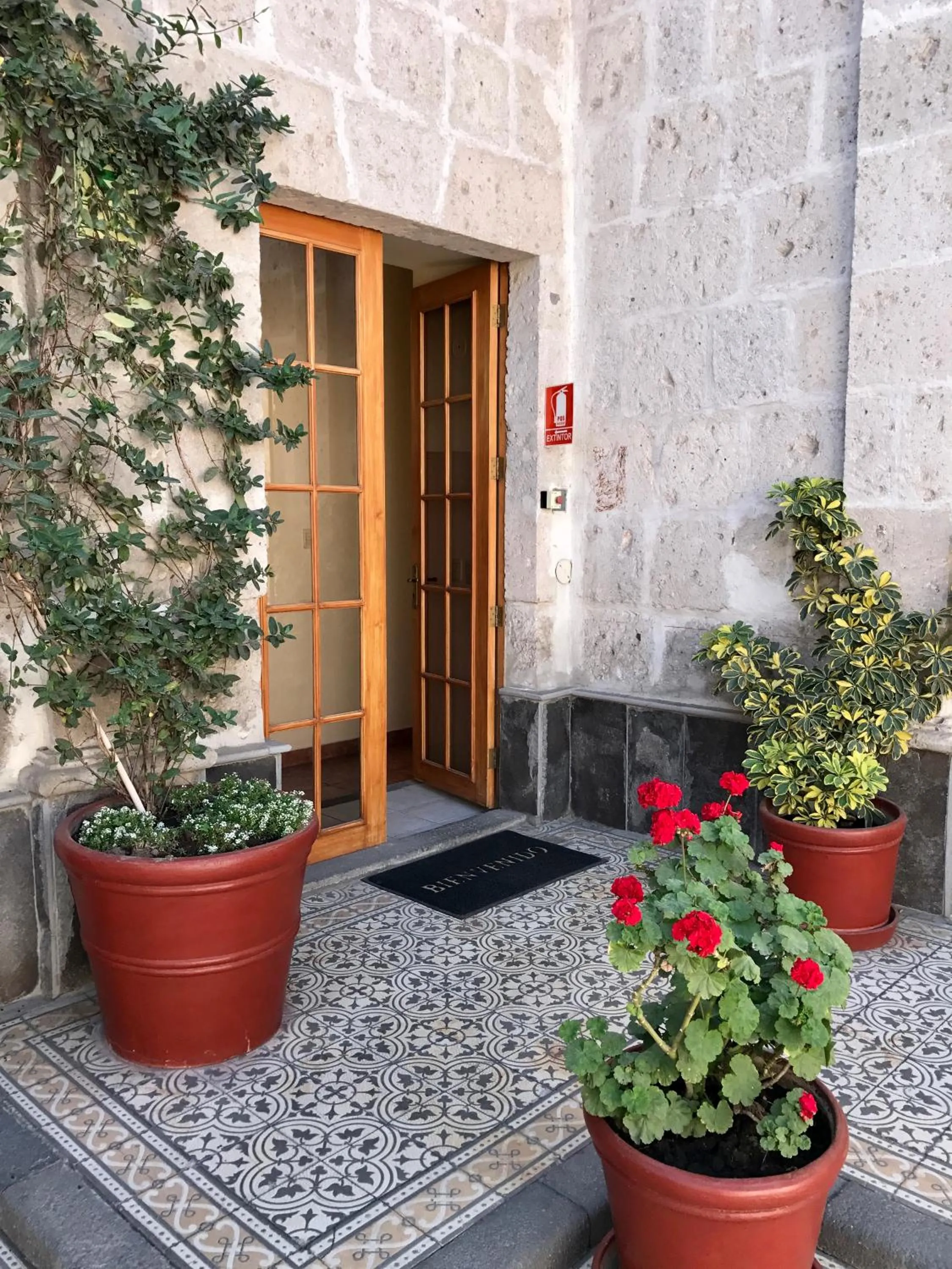 Patio in Hotel Casona Solar
