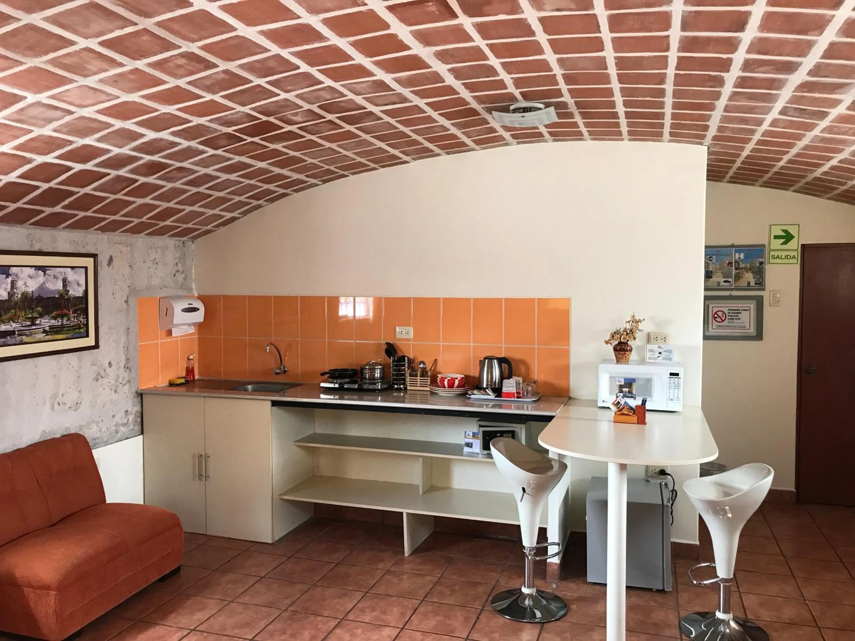 Kitchen or kitchenette in Hotel Casona Solar