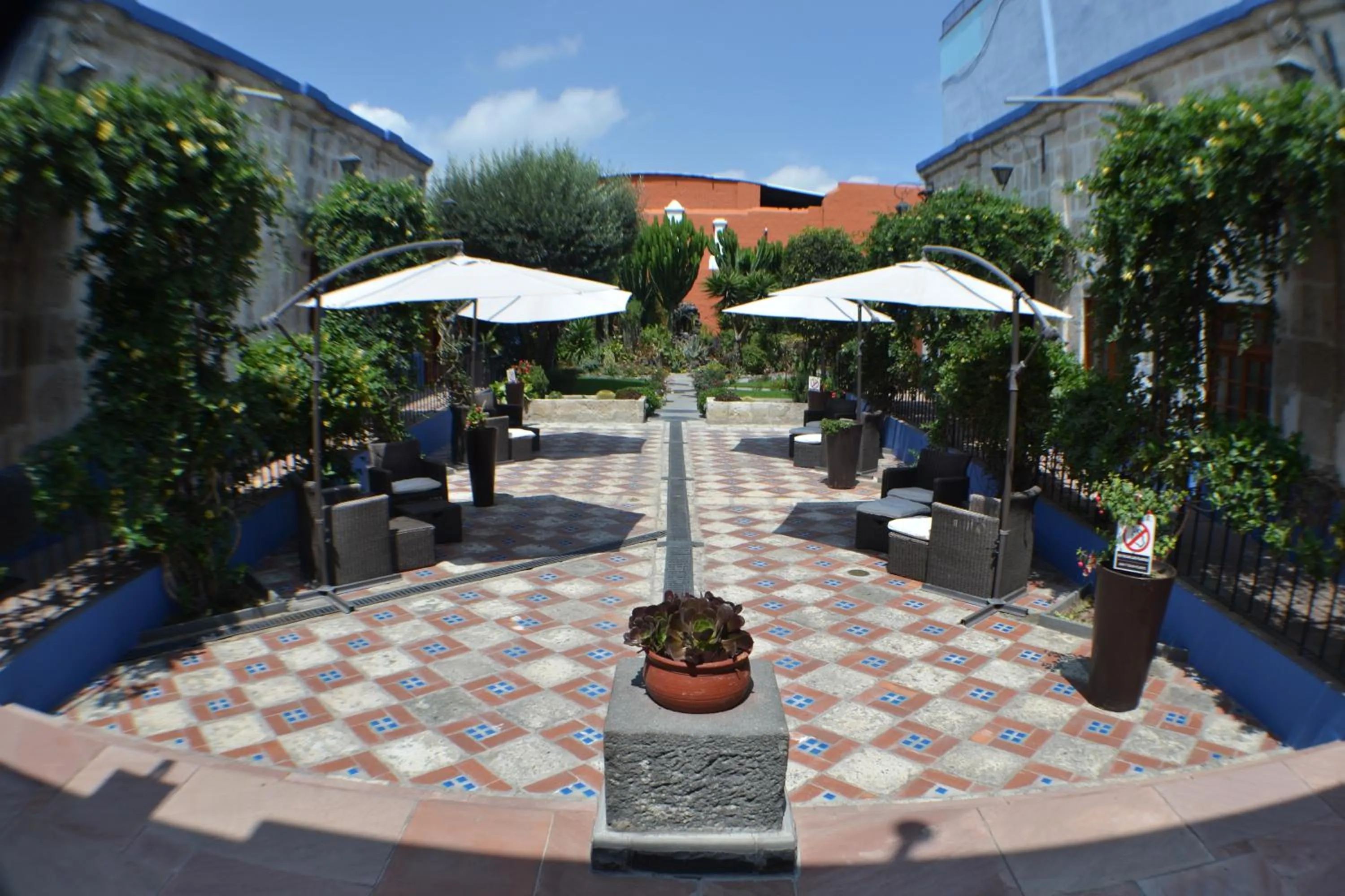 Patio in Hotel Casona Solar