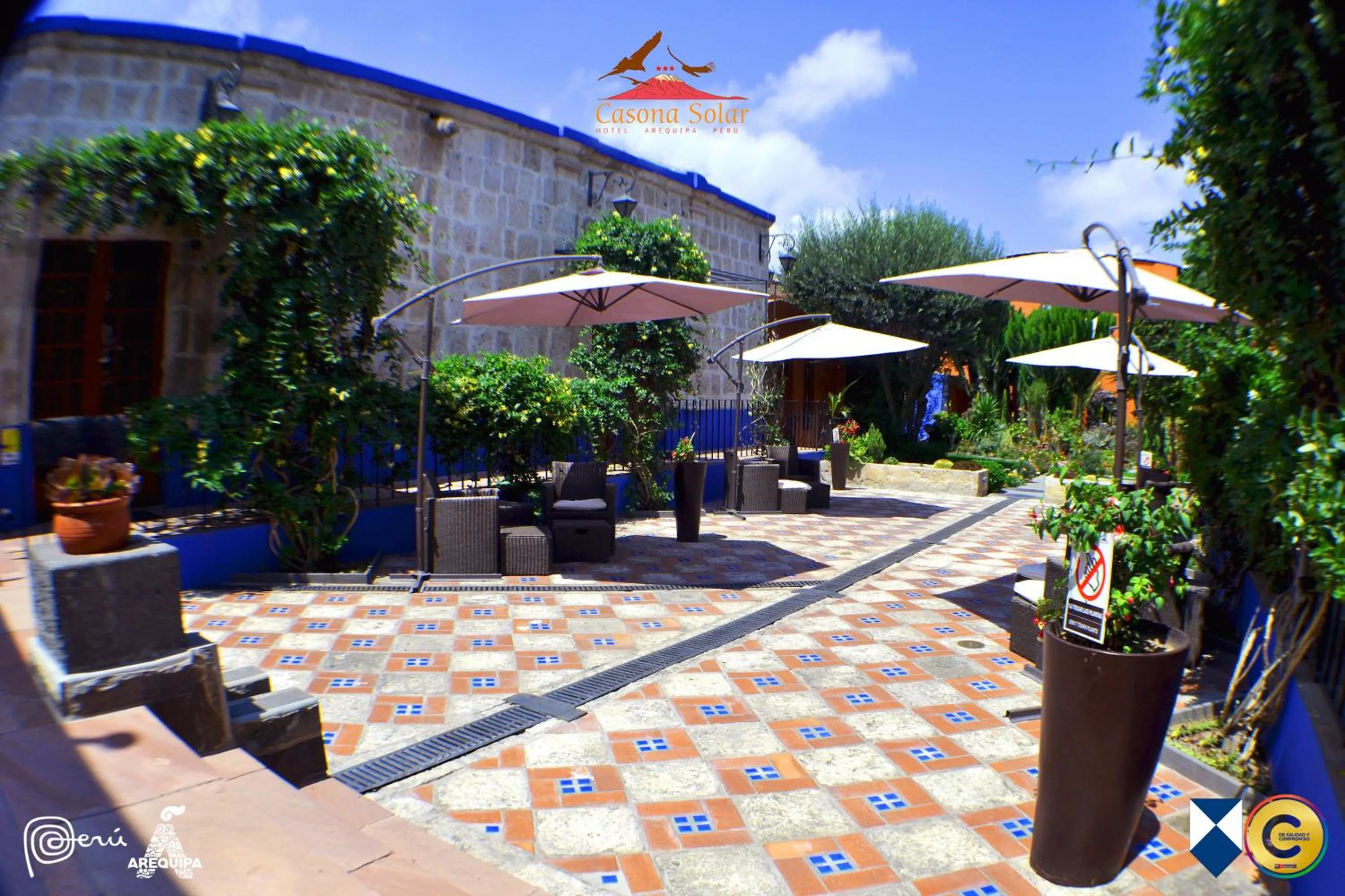 Patio in Hotel Casona Solar