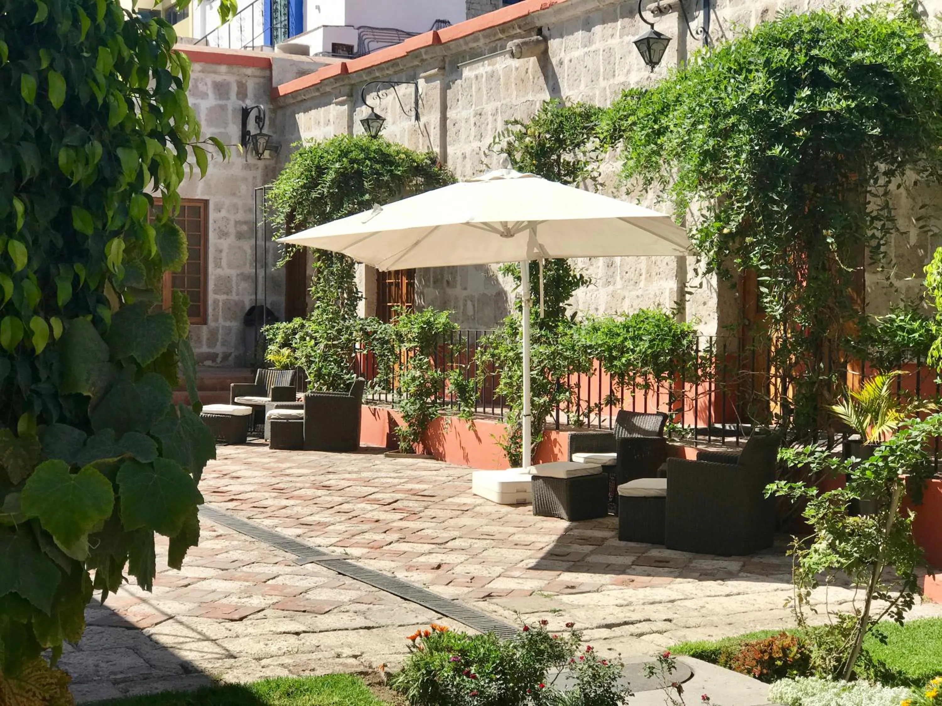 Patio in Hotel Casona Solar