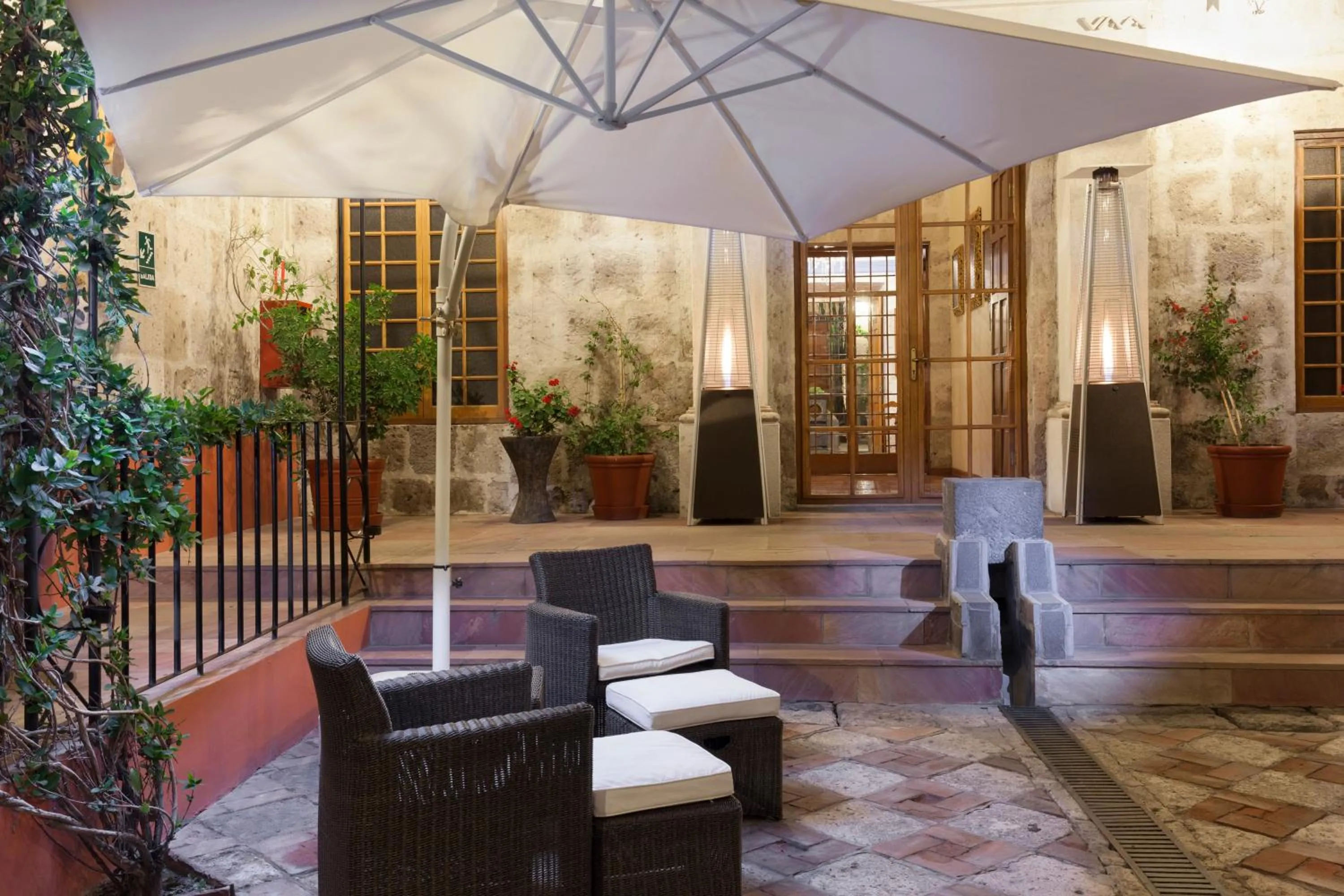 Patio in Hotel Casona Solar
