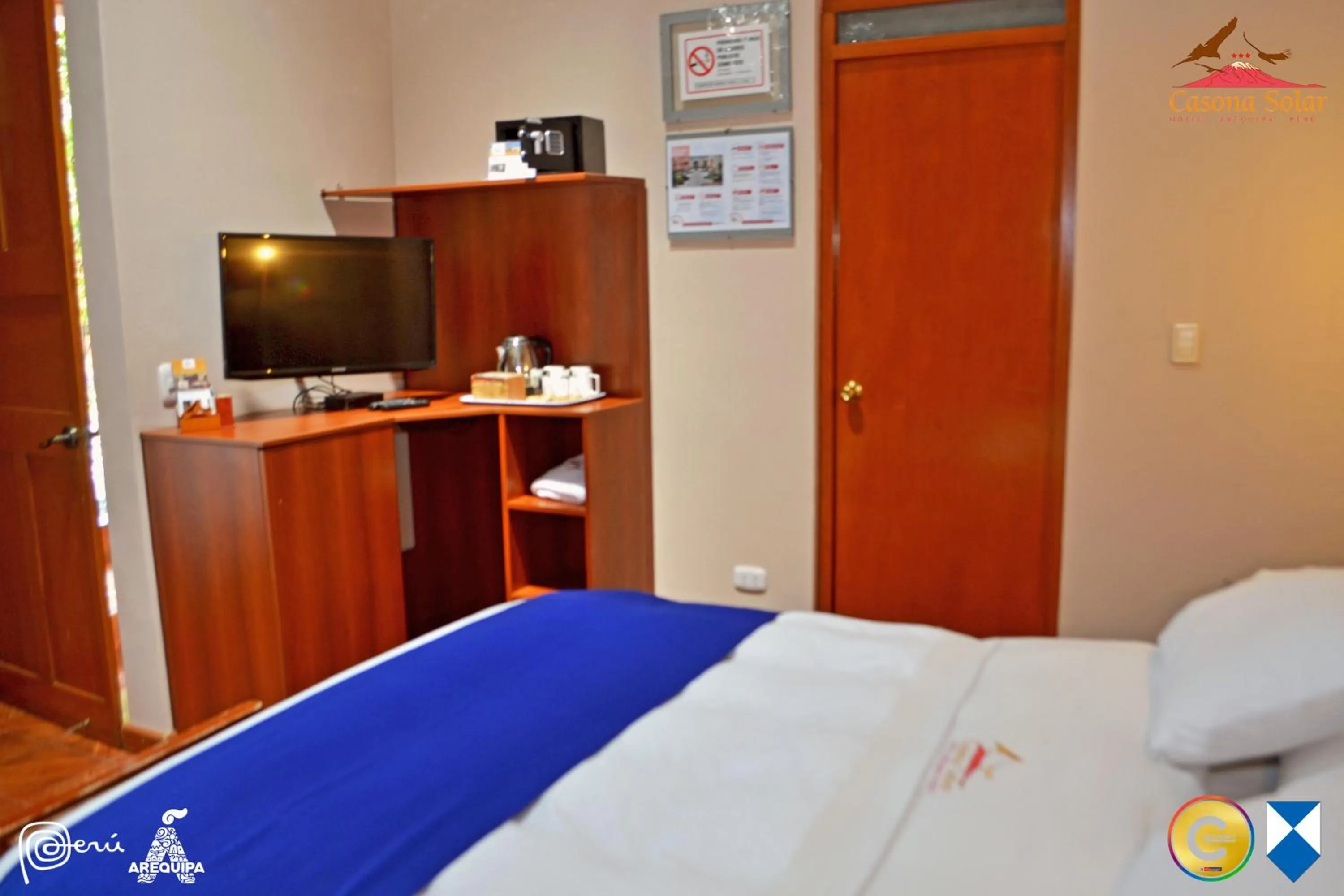 Bed in Hotel Casona Solar