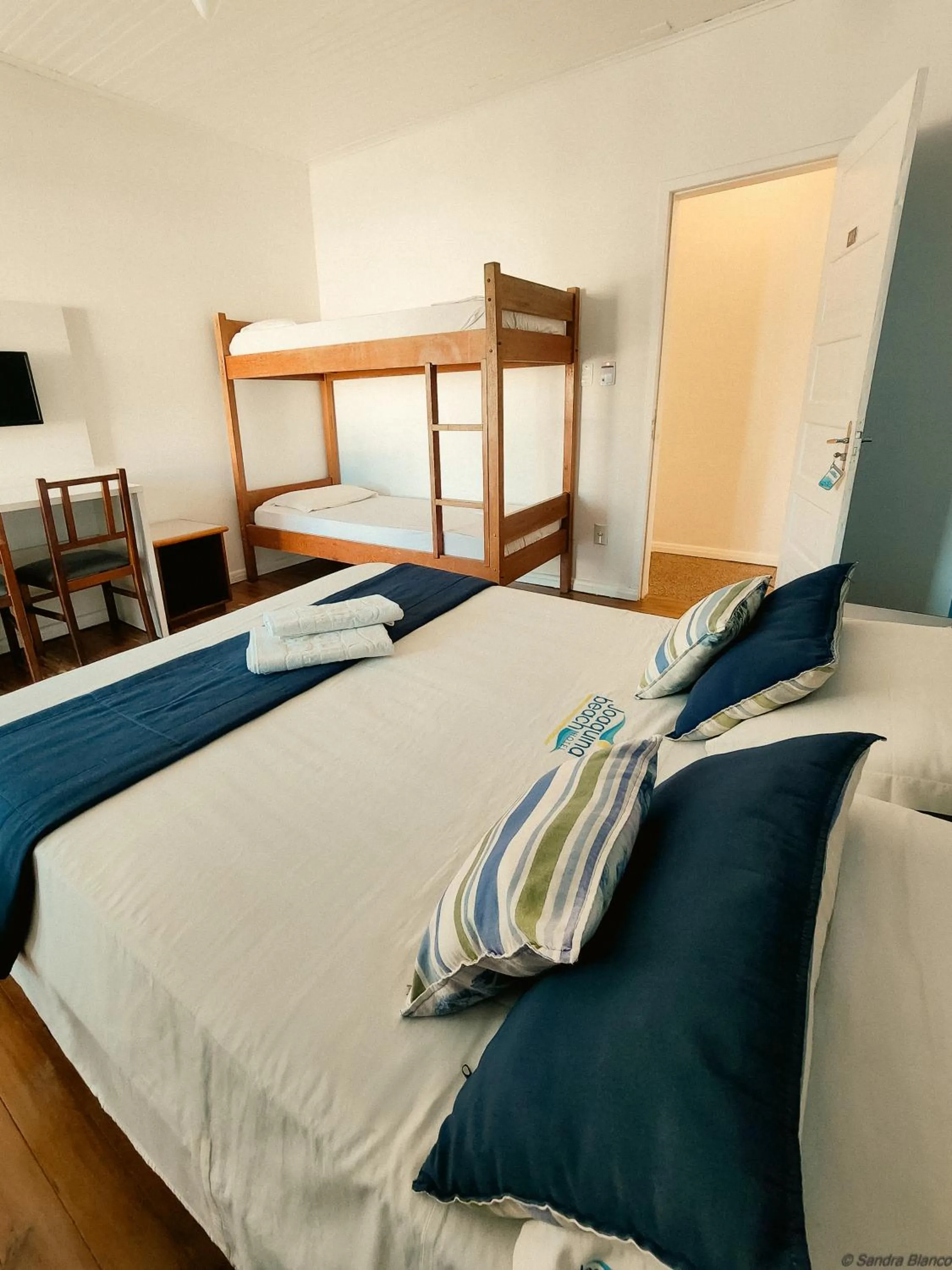 Bed in Joaquina Beach Hotel