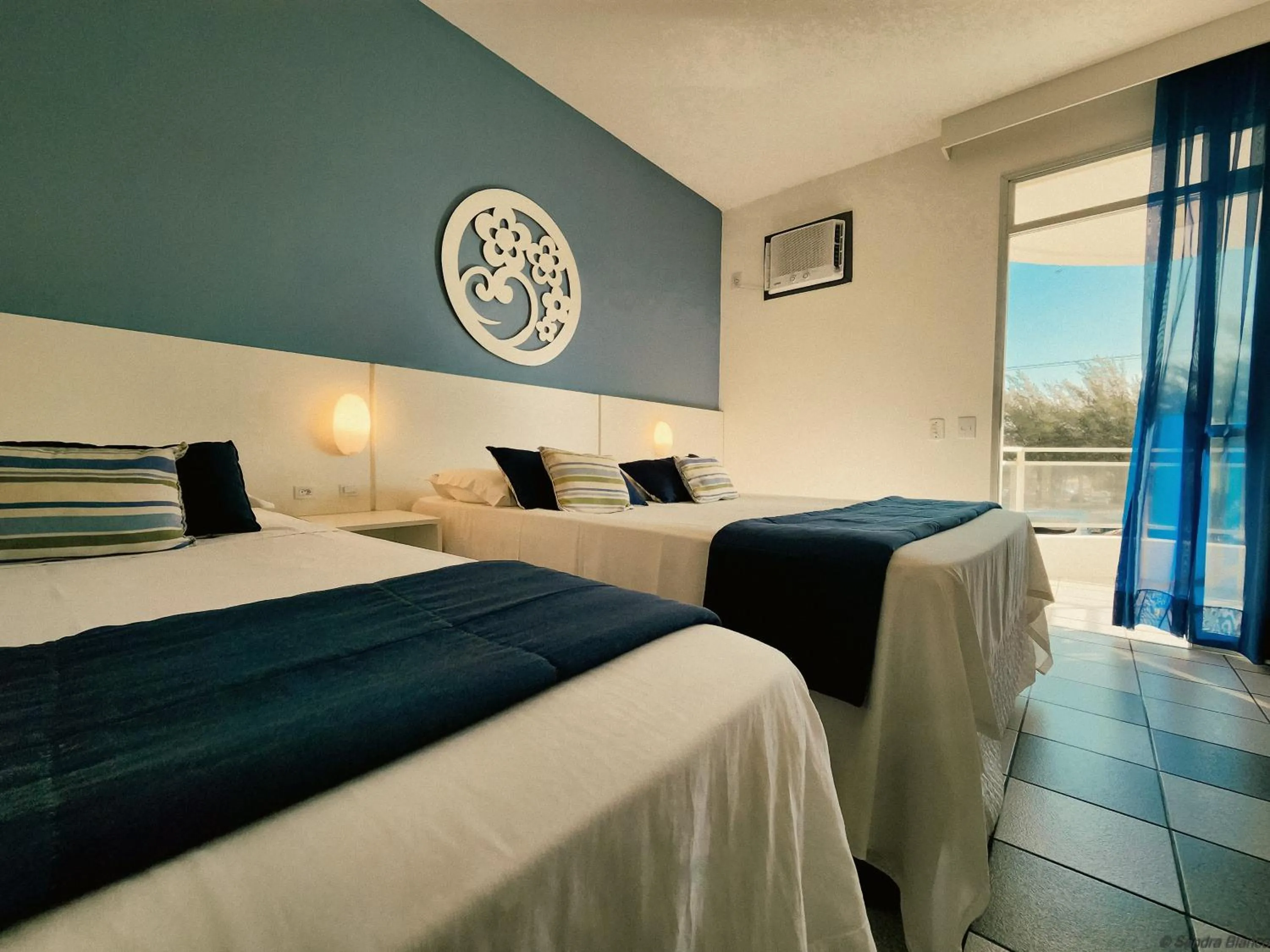 Bed in Joaquina Beach Hotel