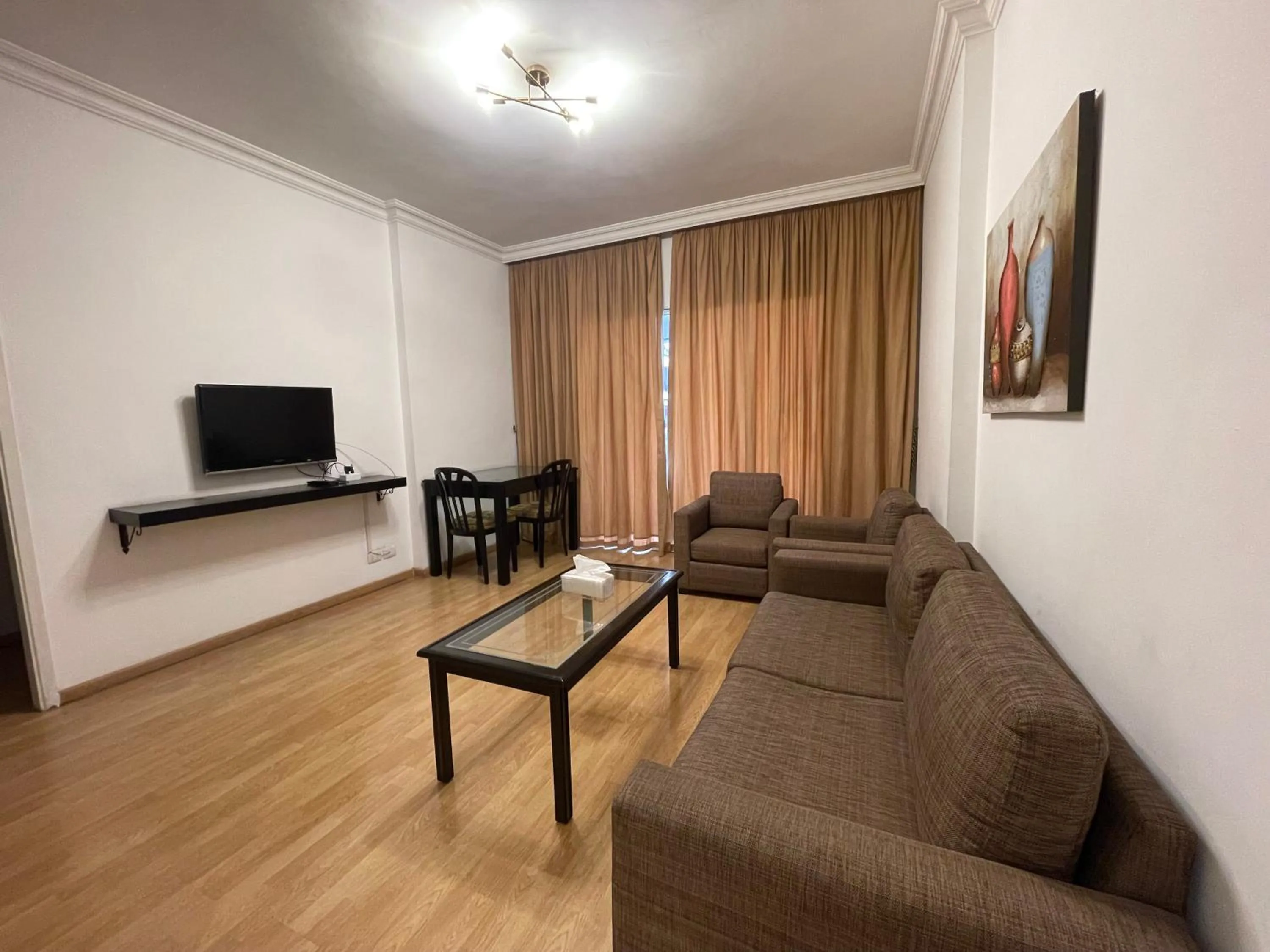 Communal lounge/ TV room in Elegant Suites Beirut