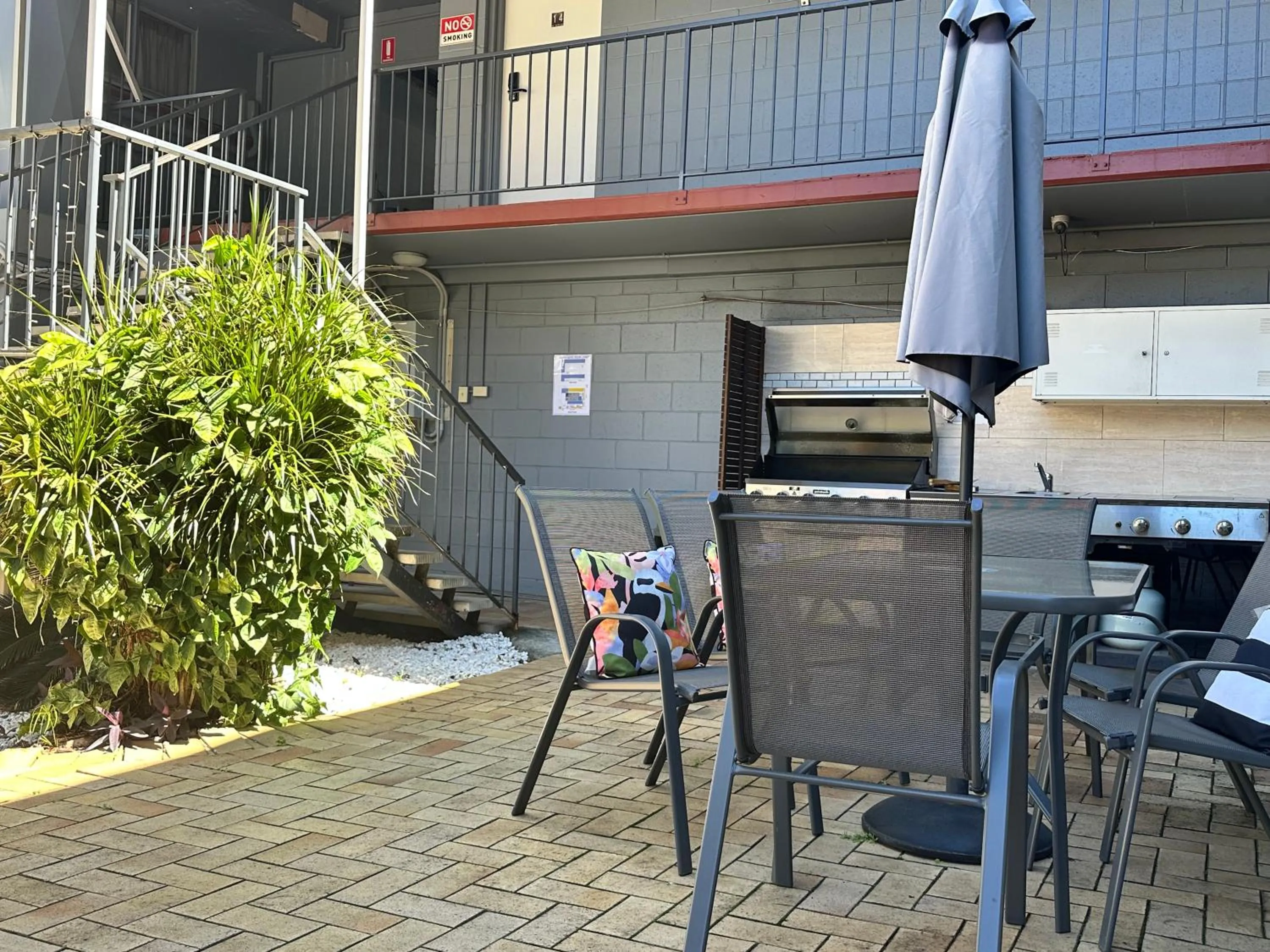 Patio in Airway Motel