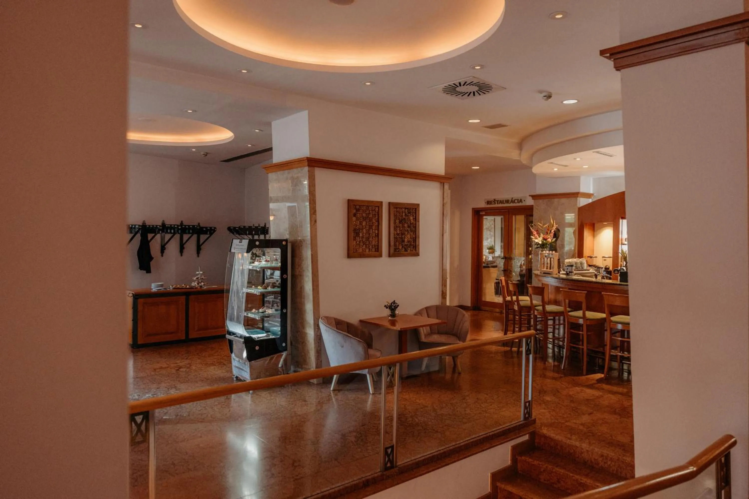 Lobby or reception in Hotel Partizán