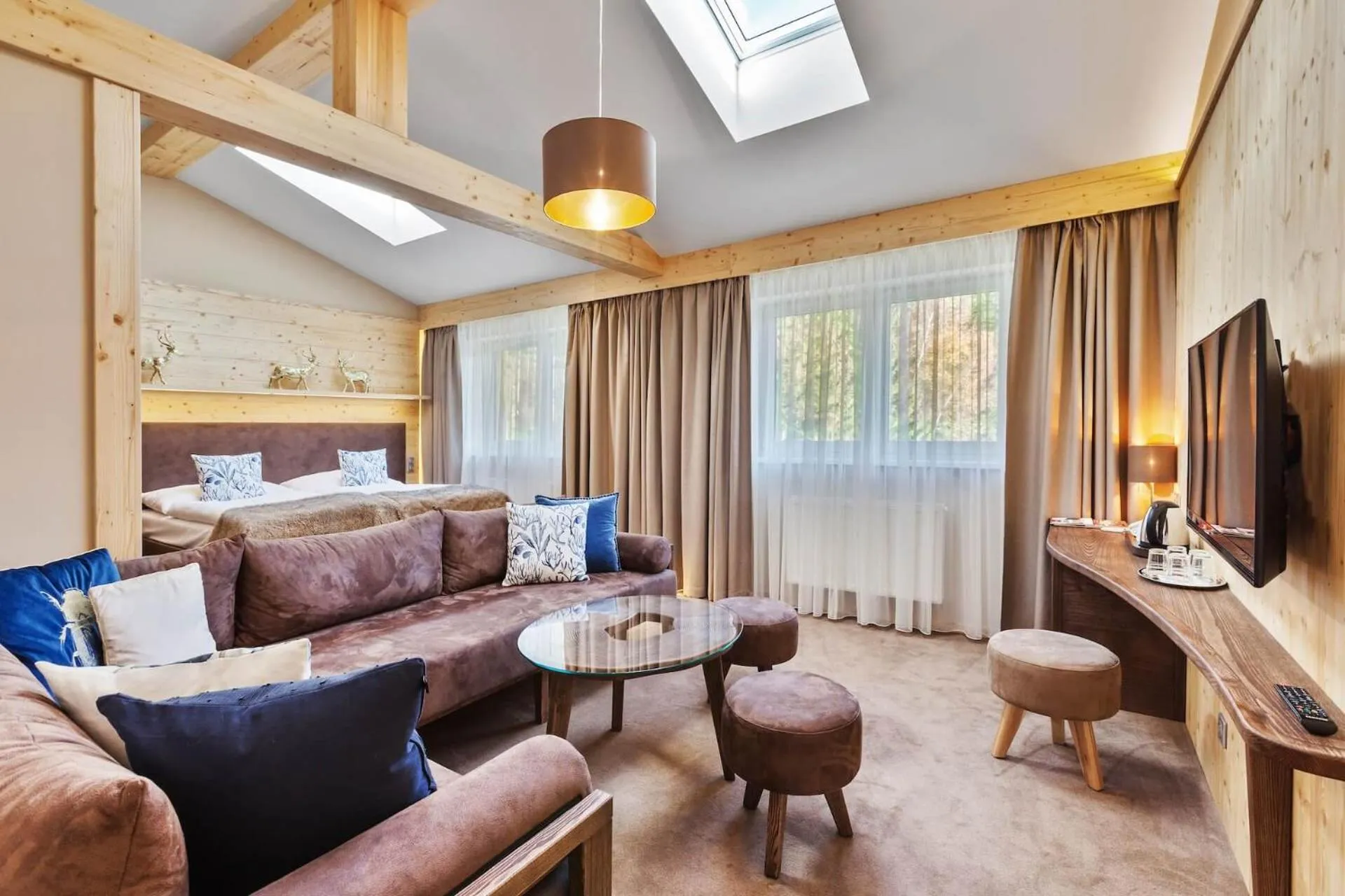 Bedroom, Bed in Hotel Partizán