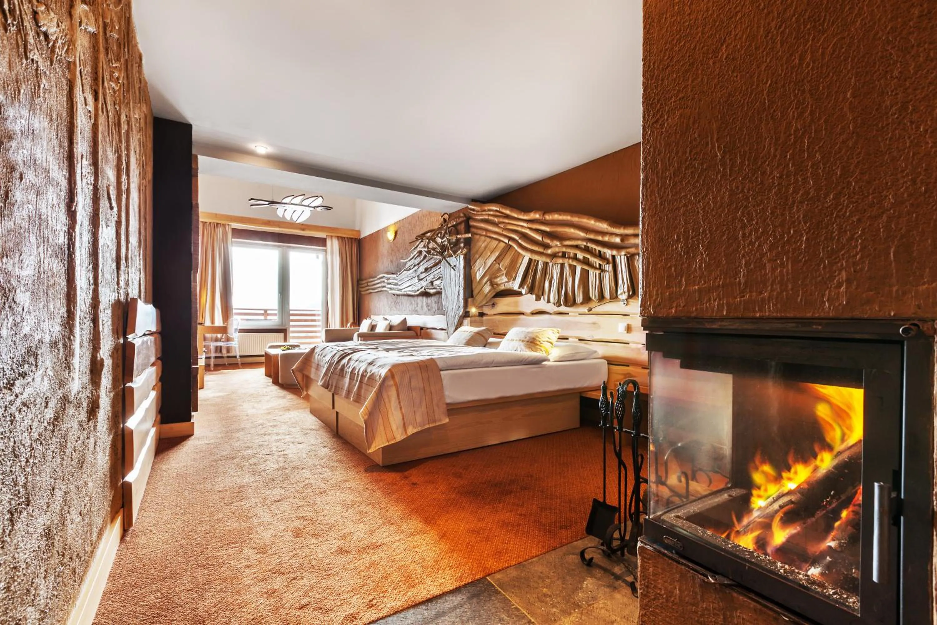 Bedroom, Bed in Hotel Partizán