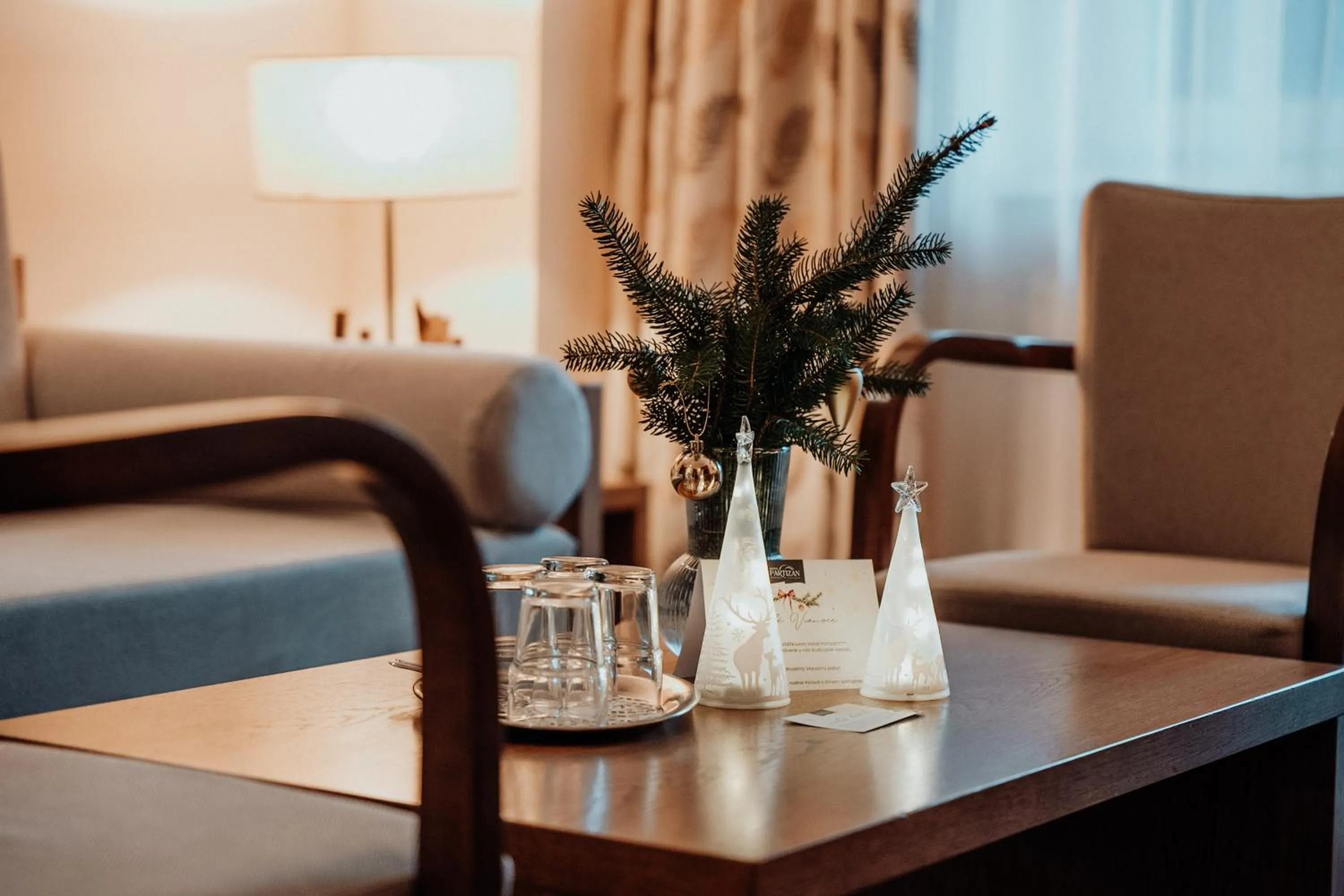 Decorative detail in Hotel Partizán