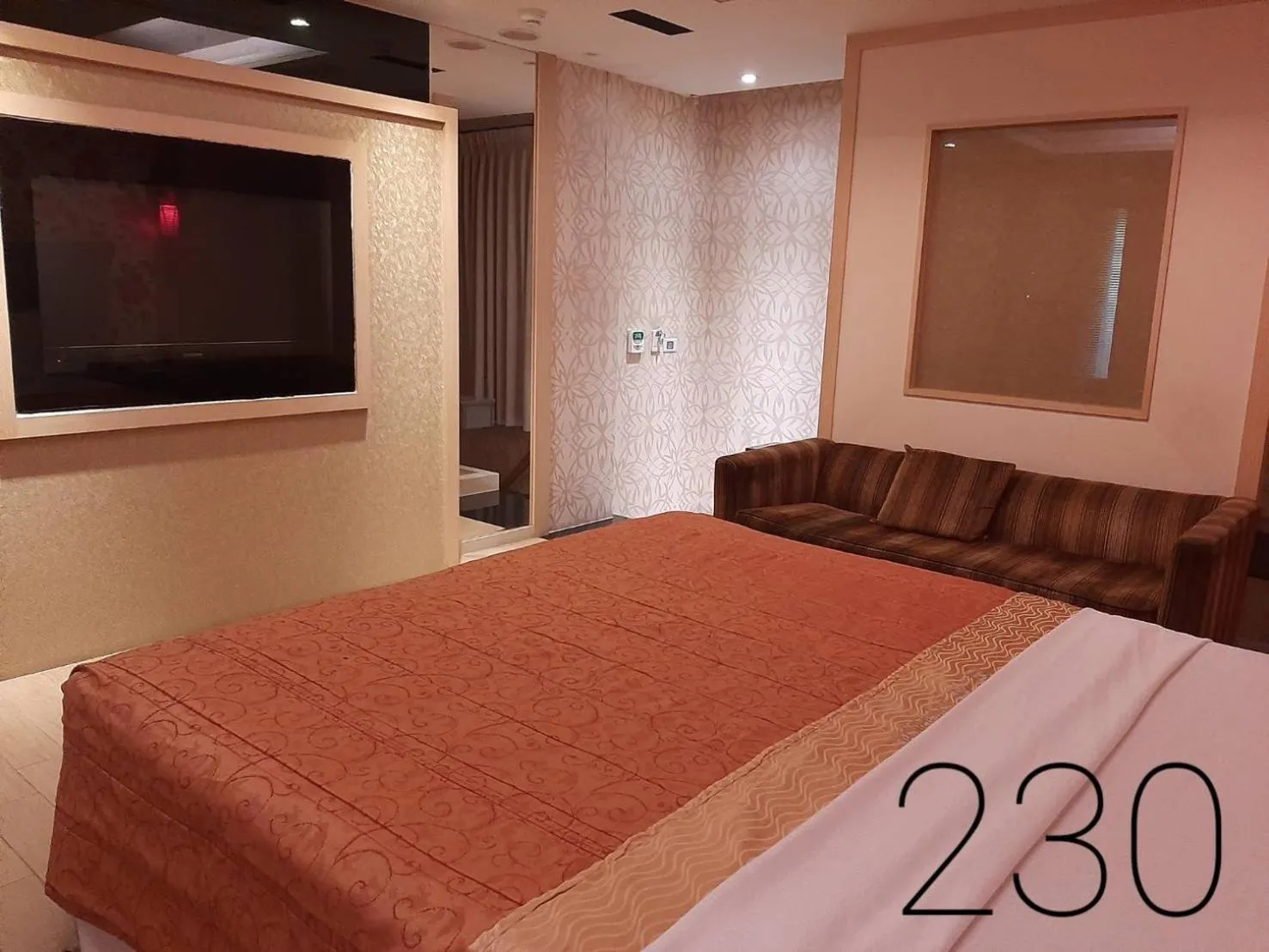 Bed in Chateau Motel & Spa (Daliao)