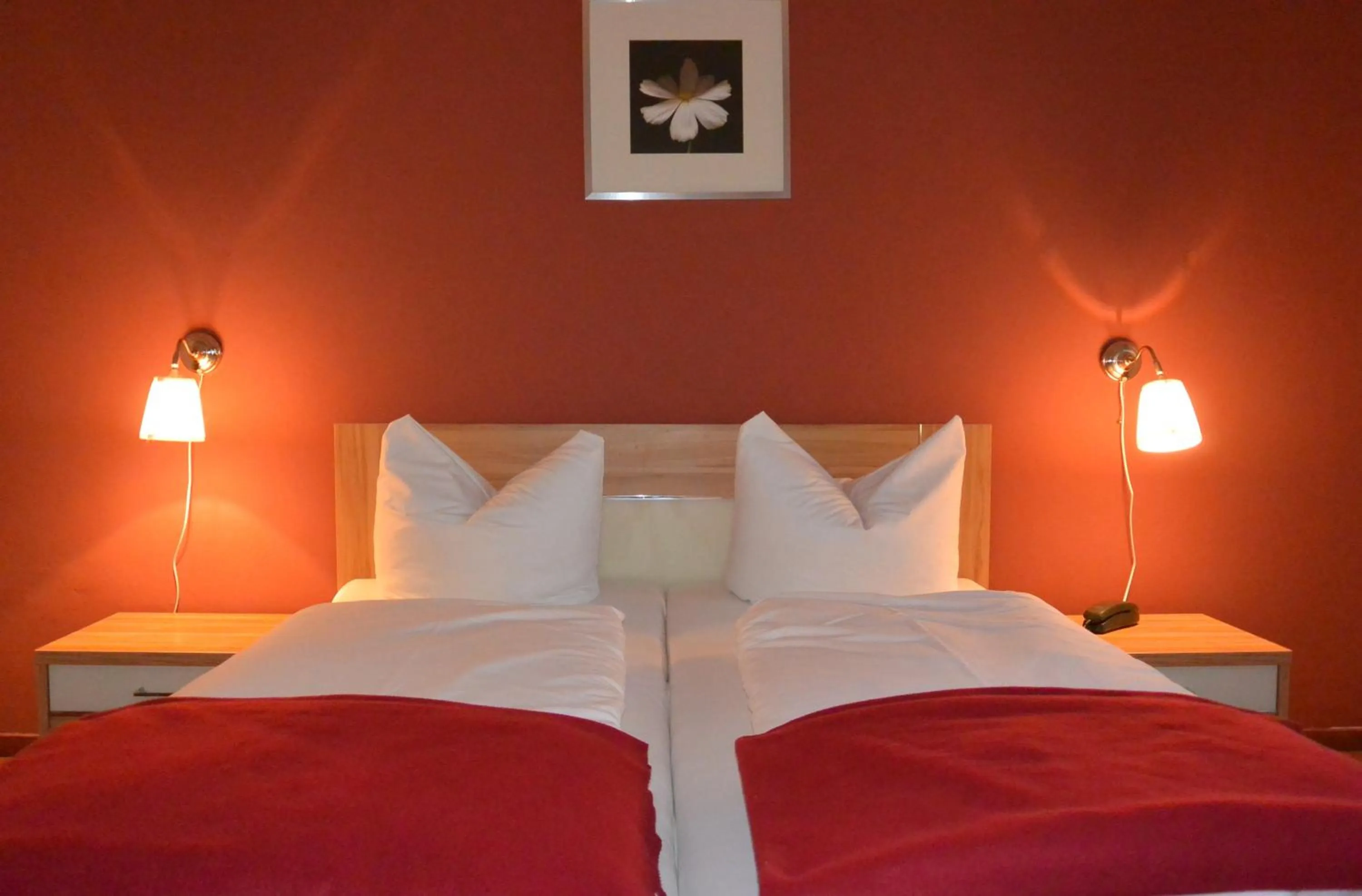 Decorative detail, Bed in Hotel Schlee