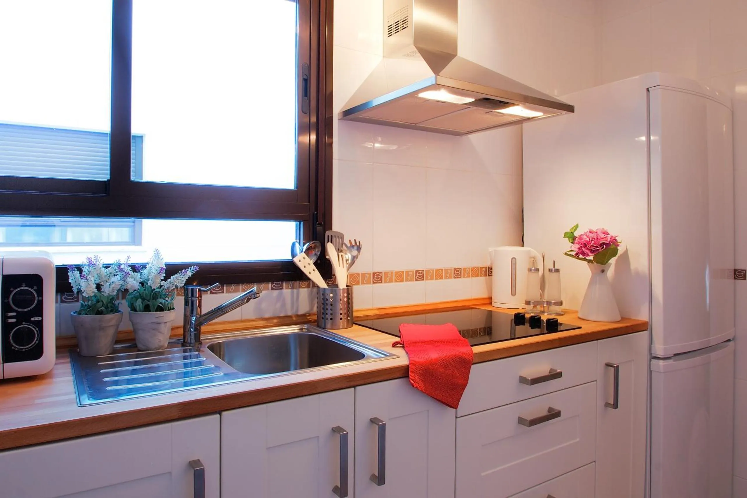 Kitchen or kitchenette in Apartamentos Turísticos Duque de Hornachuelos