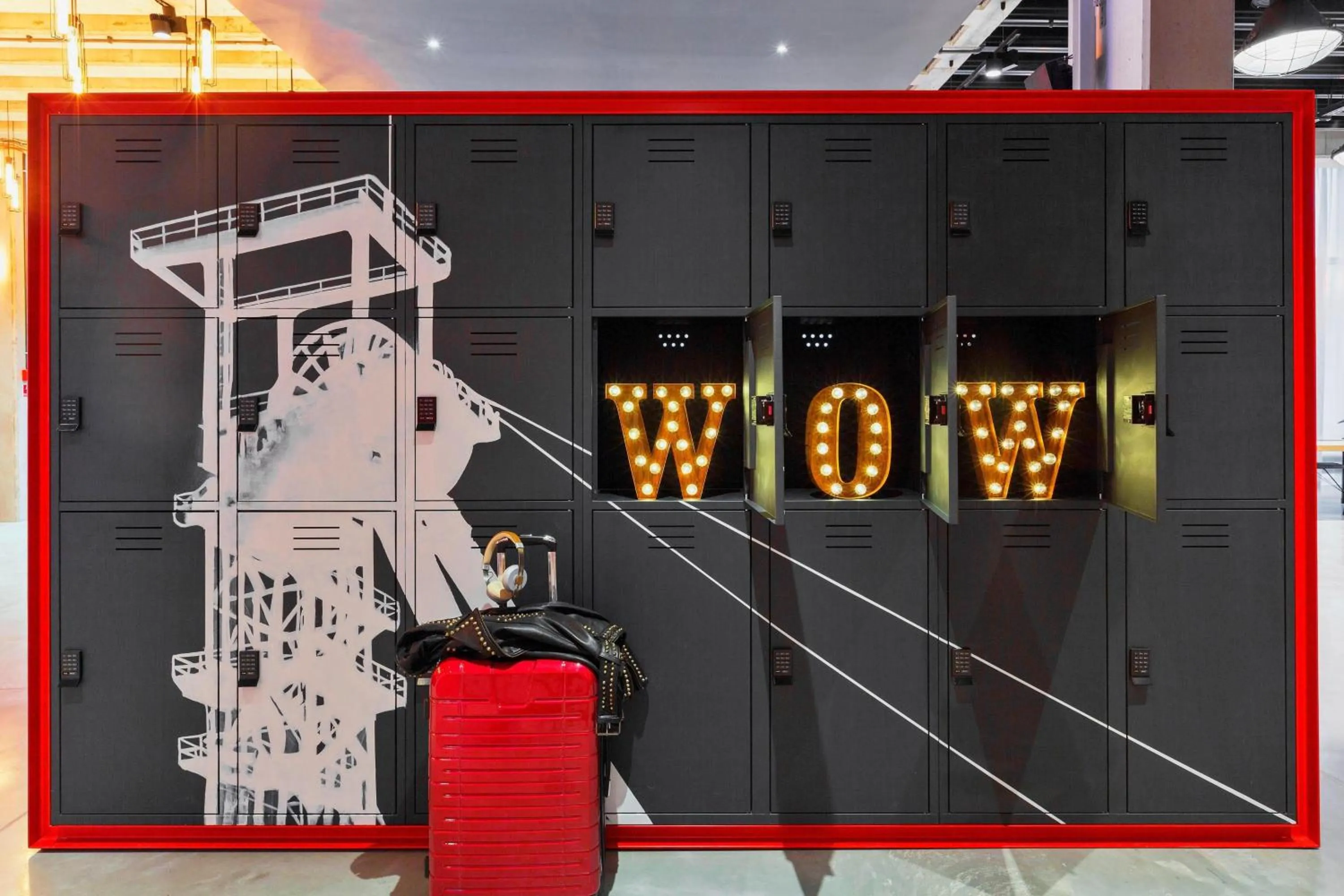 Lobby or reception in Moxy Katowice Airport