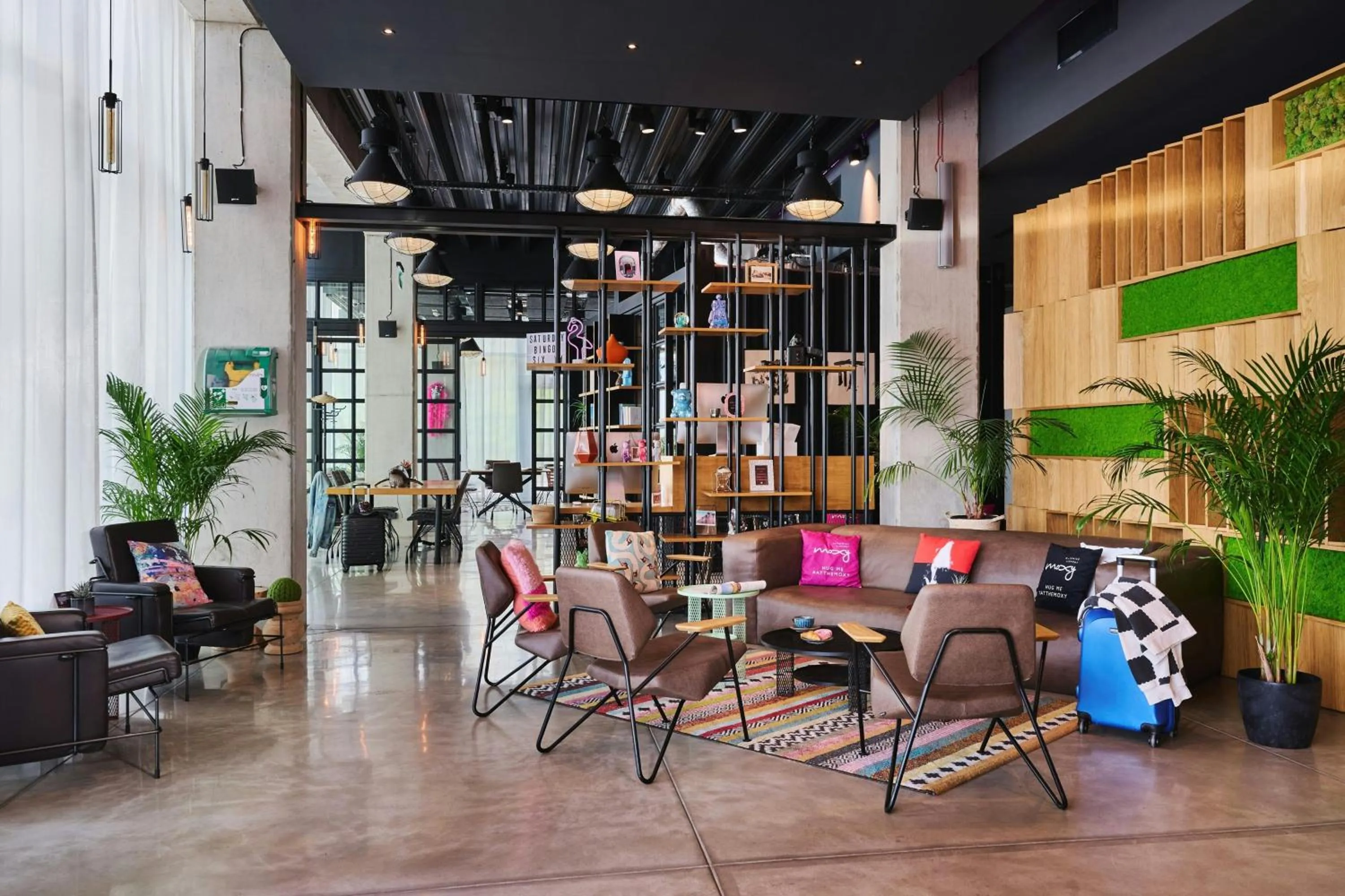 Lobby or reception in Moxy Katowice Airport